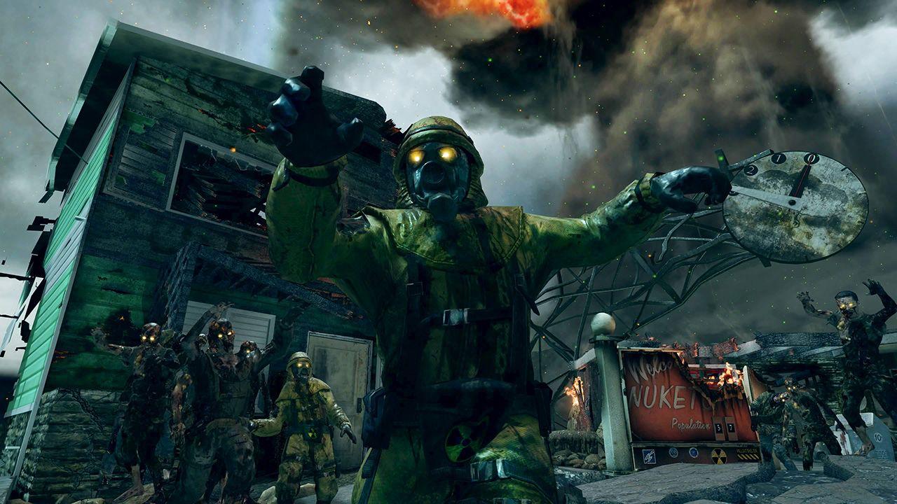 Nice picture of a zombie hazmat, nuke town zombies call of duty