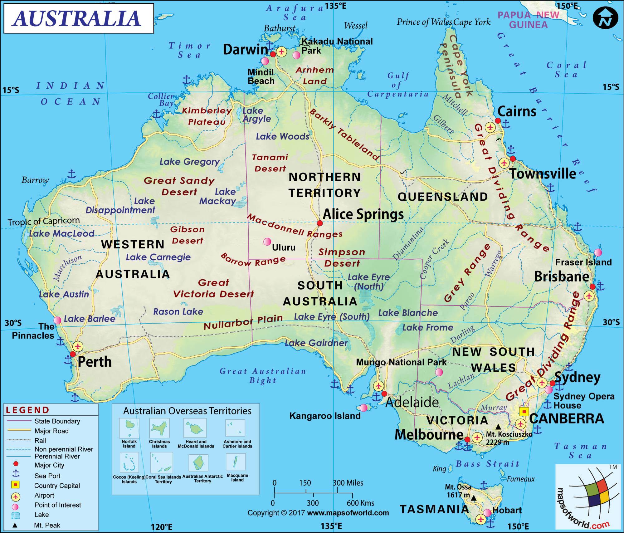 Large Australia Map Image. Large Australia Map HD Picture