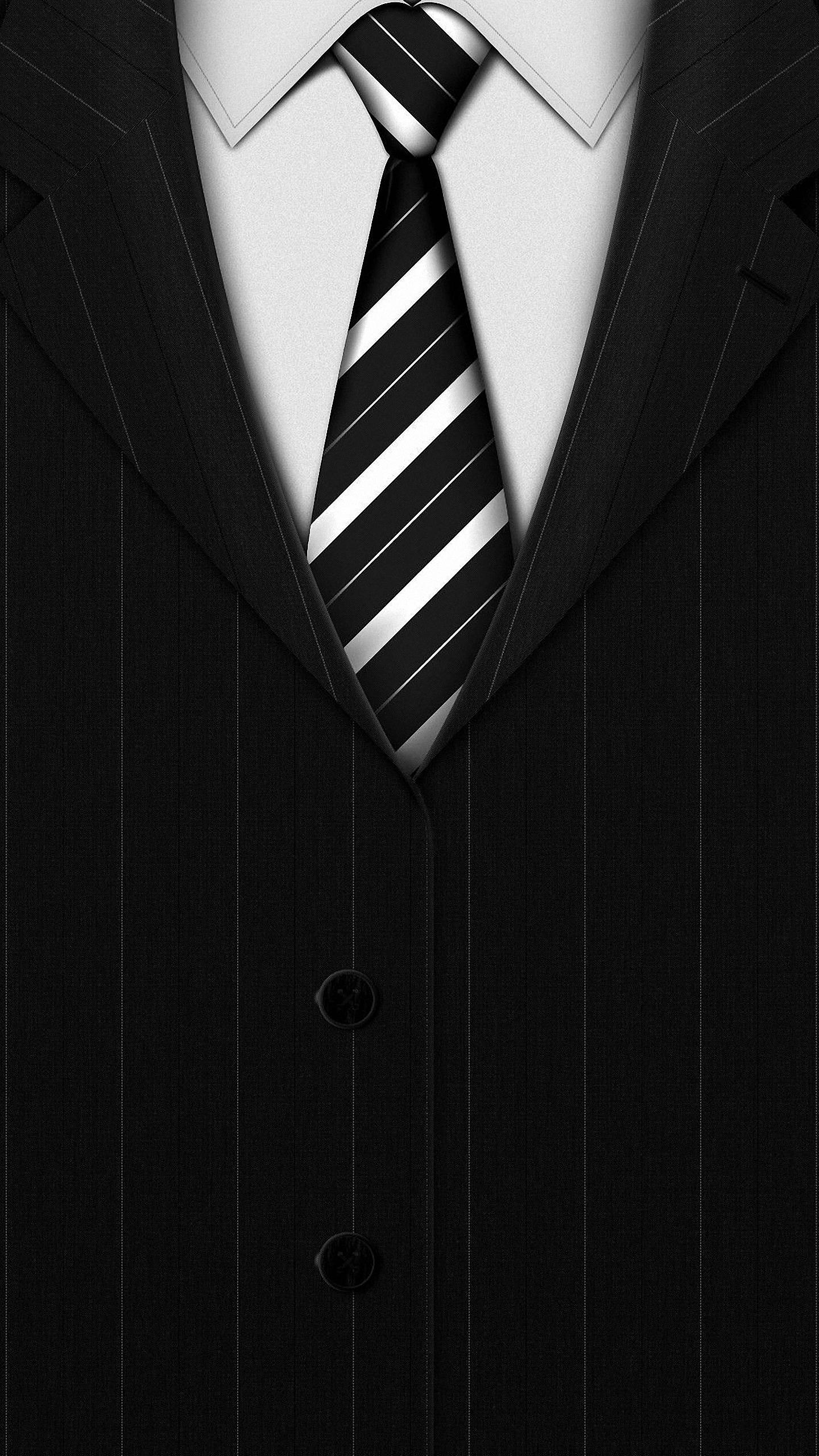 Black Cute Suit iPhone 6s / 7 / 7s / Plus Wallpaper