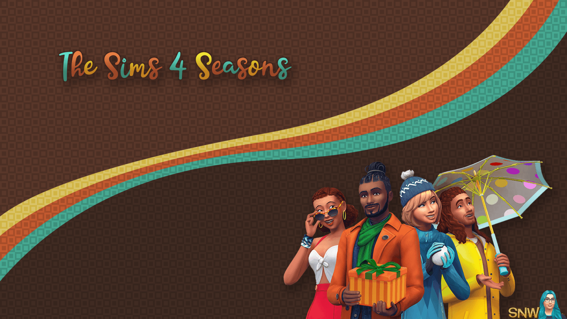 The Sims 4 Seasons Game Official Desktop Wallpaper