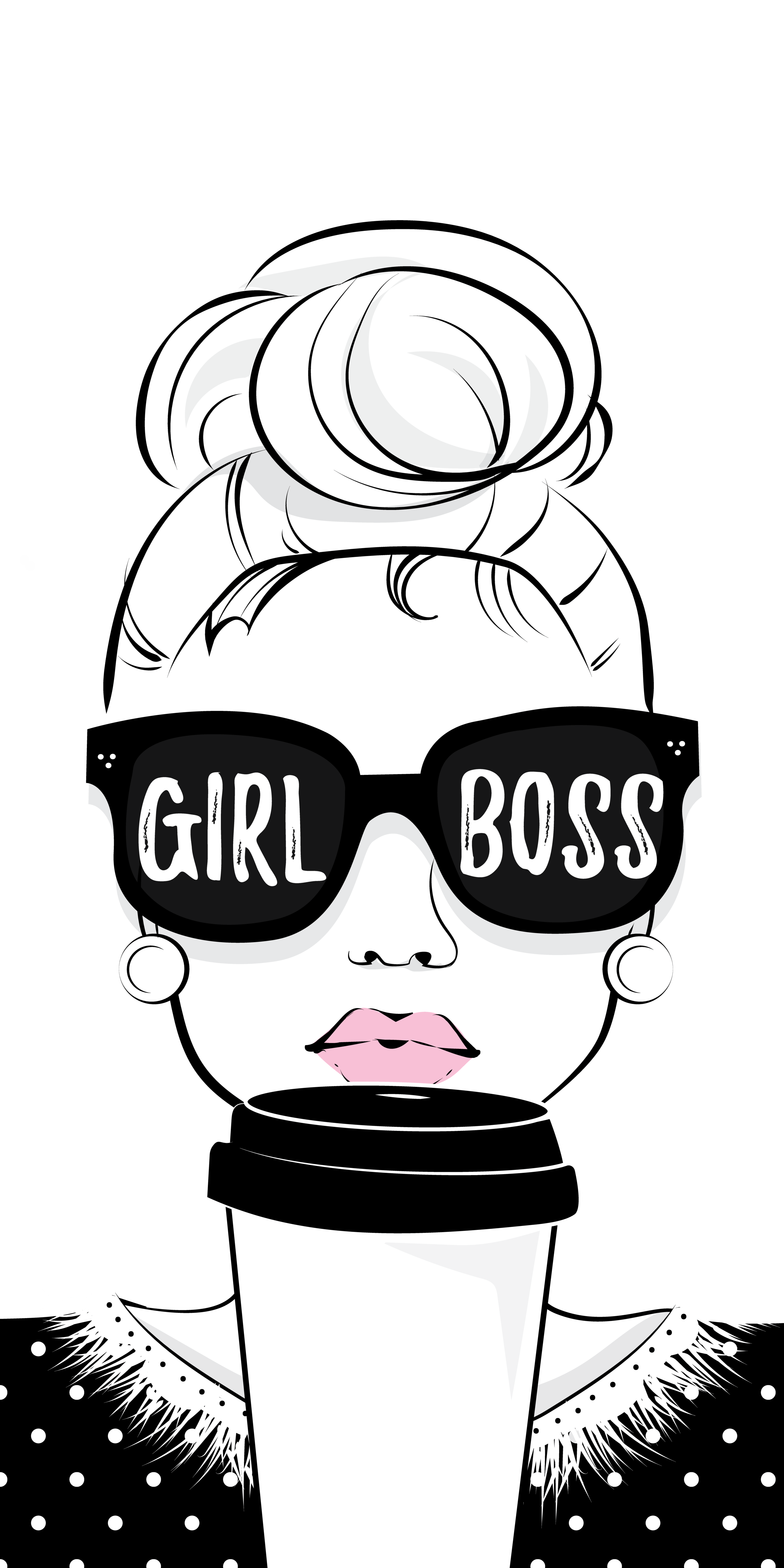 Who are you? I am the #girlboss. iPhone wallpaper, Art