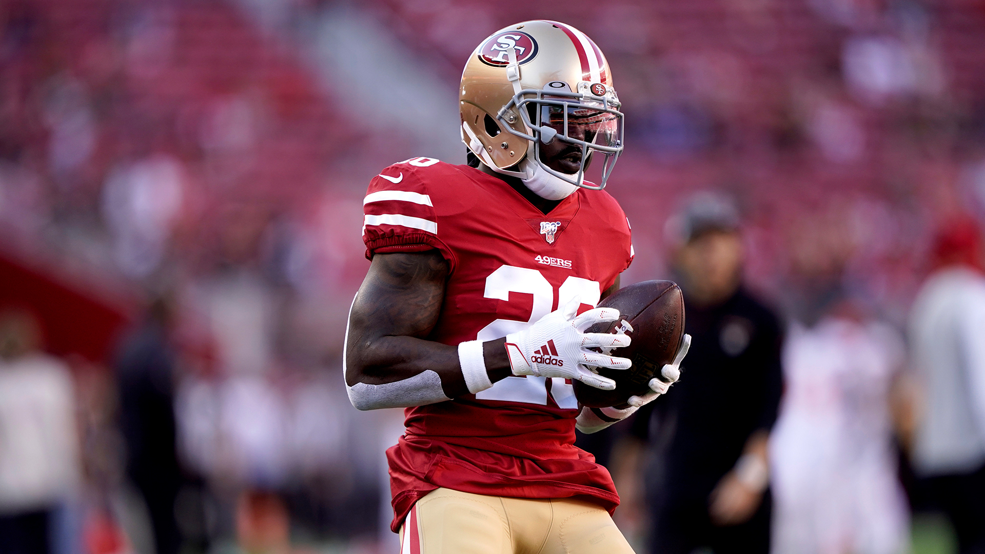 Watch 49ers' Tevin Coleman Score 19 Yard Touchdown In First