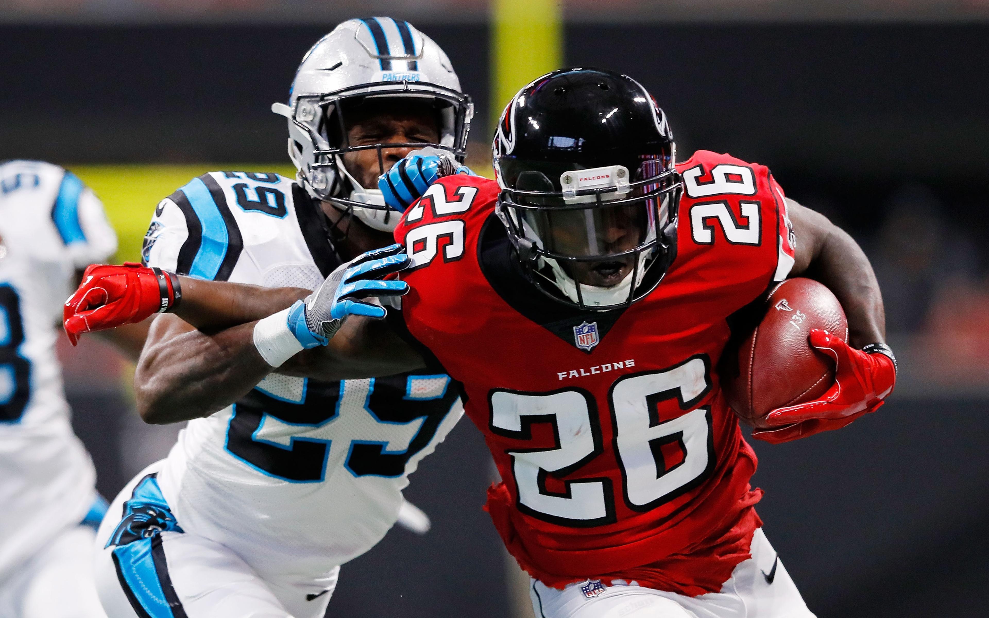 Download wallpaper 4k, Tevin Coleman, NFL, american