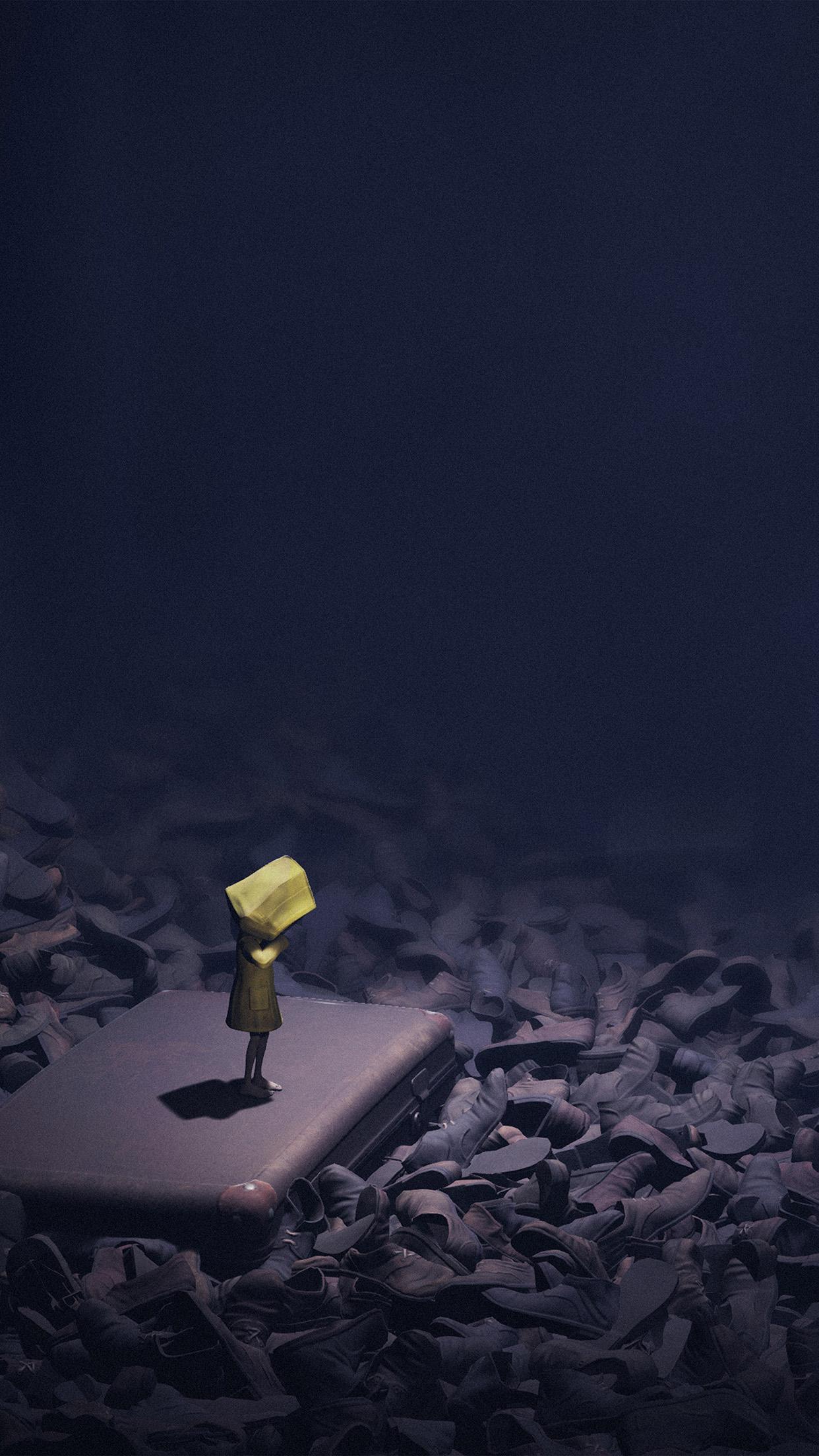 iPhone wallpaper. little nightmares dark