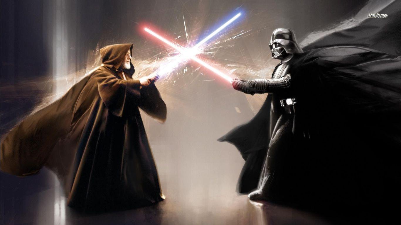 Obi Wan Kenobi Vs Darth Vader. Star Wars Wallpaper, Star Wars Movie, Darth Vader
