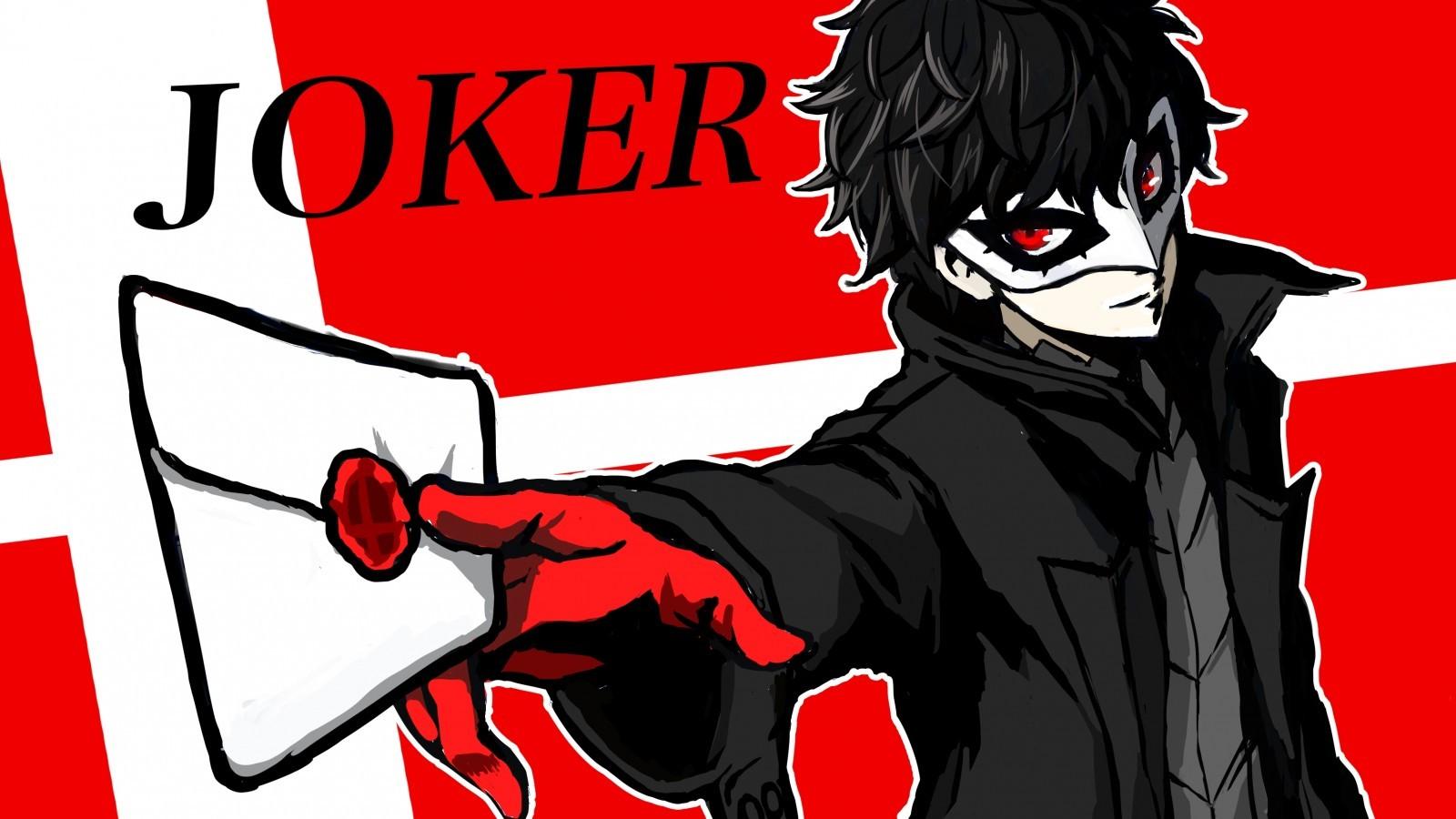 Download 1600x900 Joker, Persona Mask, Letter, Amamiya