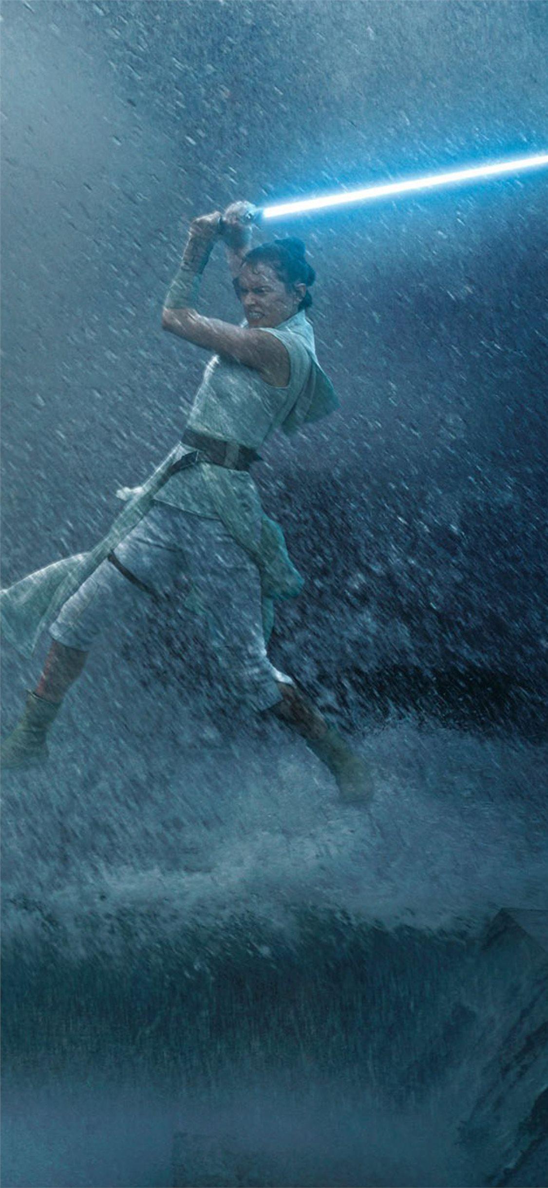 rey vs kylo ren star wars the rise of skywalker iPhone X