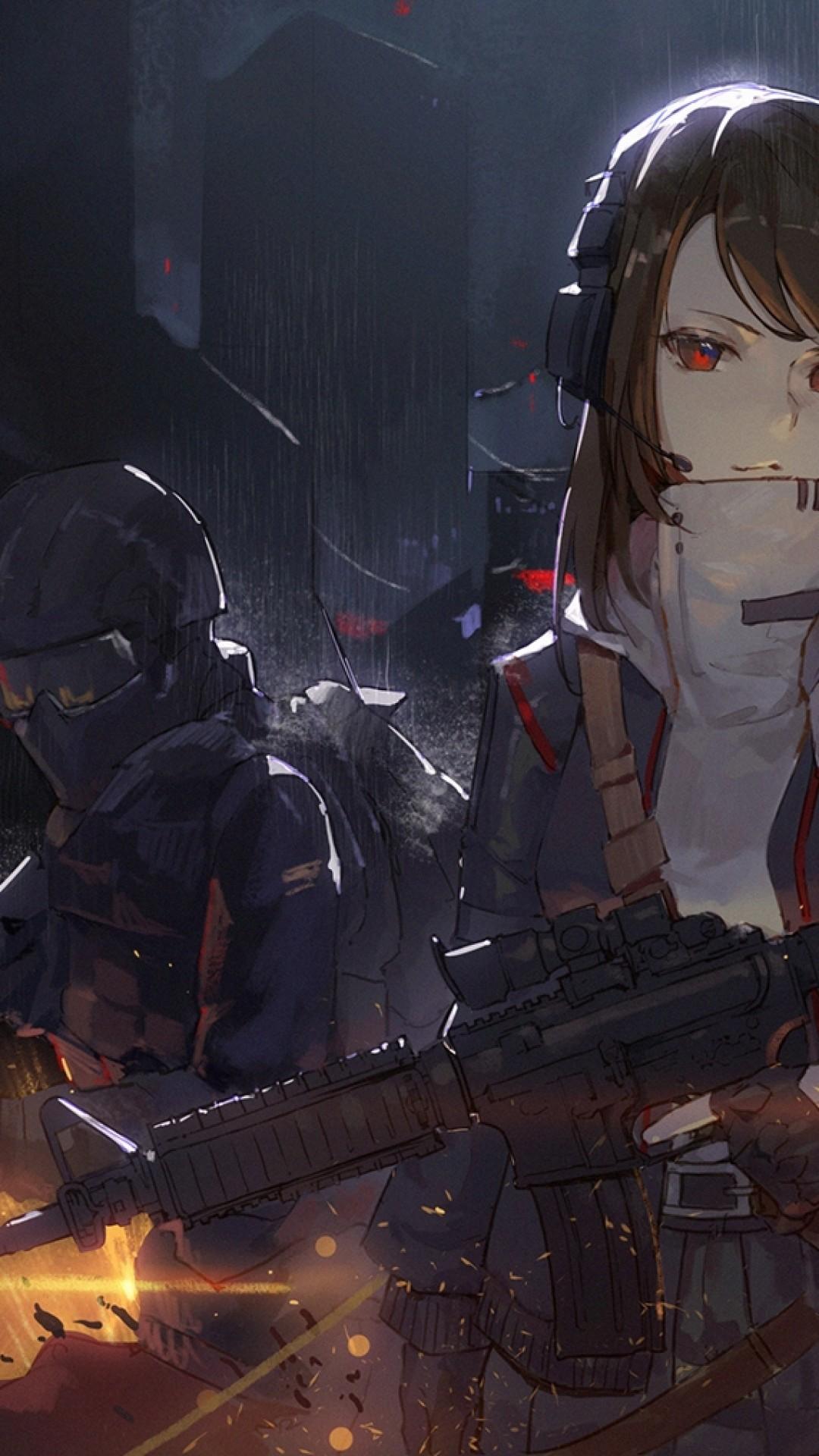 Cytus Rythm Video Game, Anime Girl, Artwork, Raining
