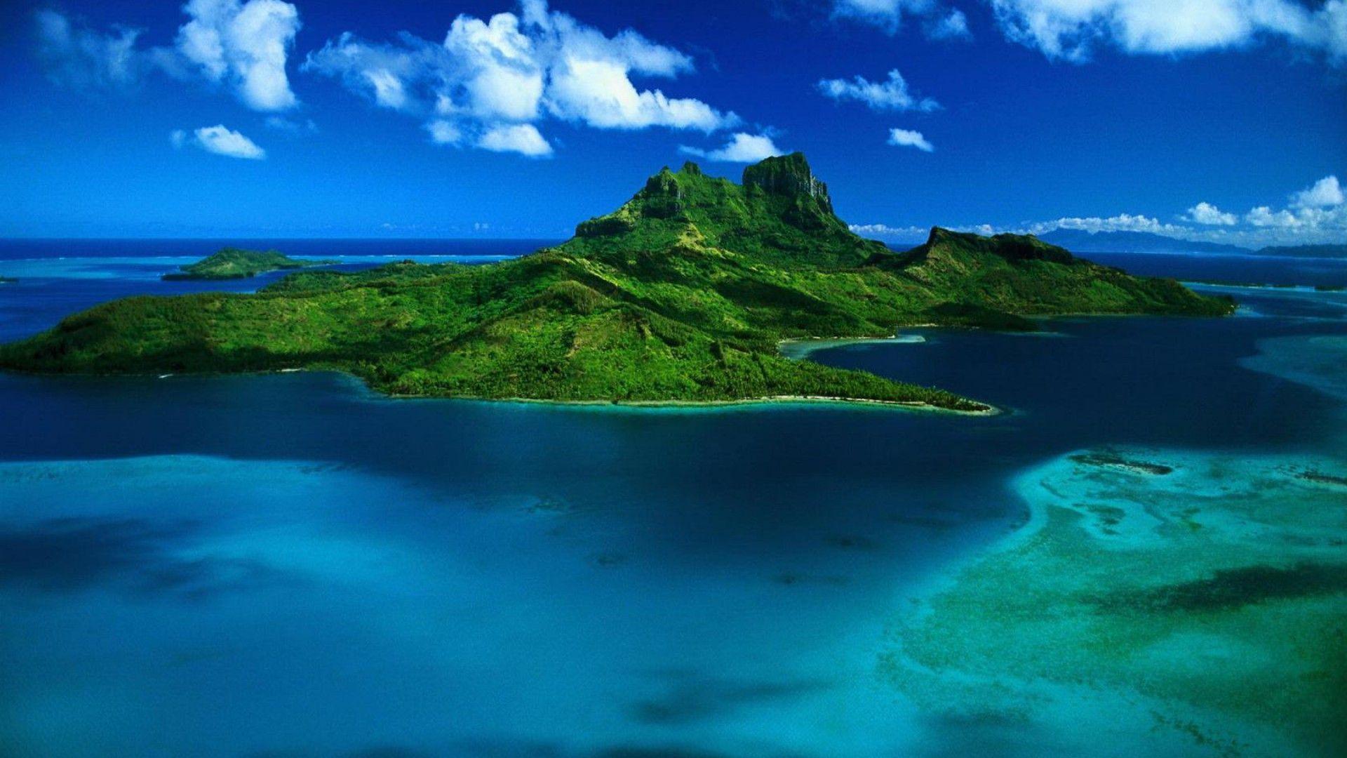 Island Background. Beautiful
