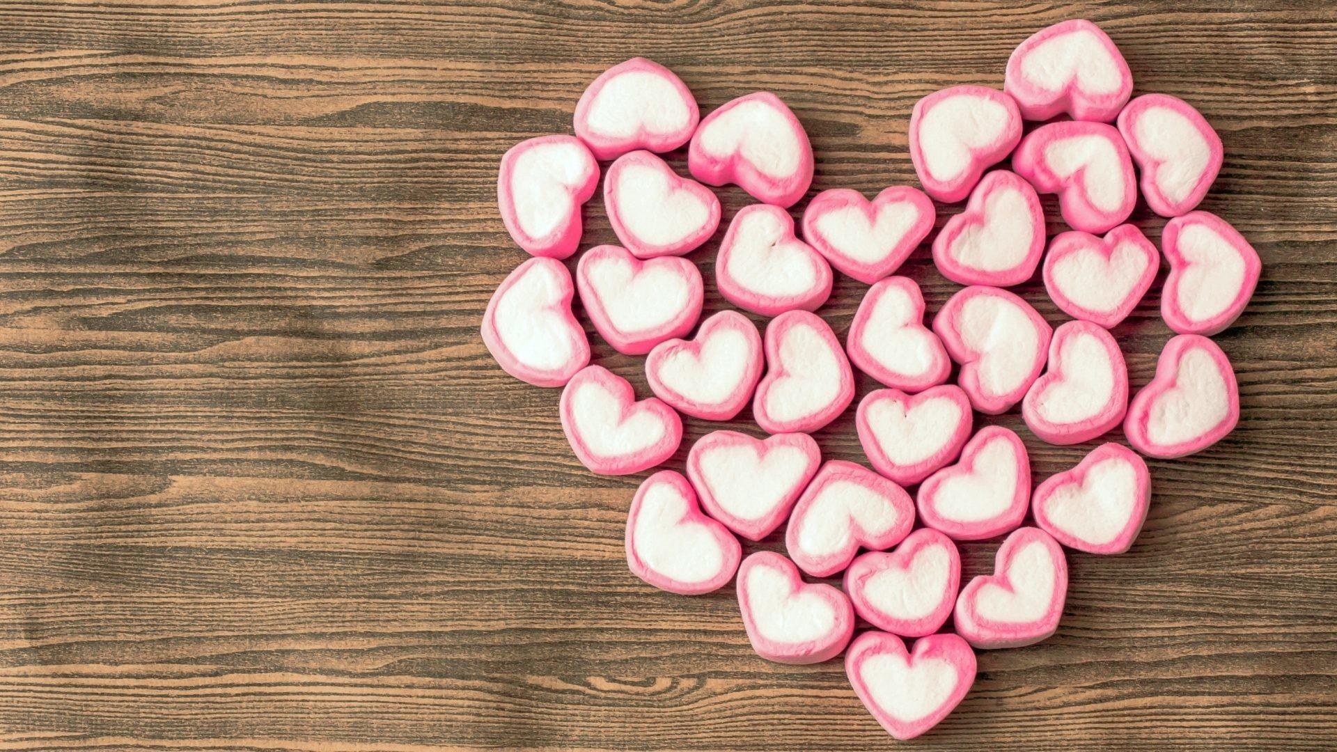 Candy Hearts Wallpaper