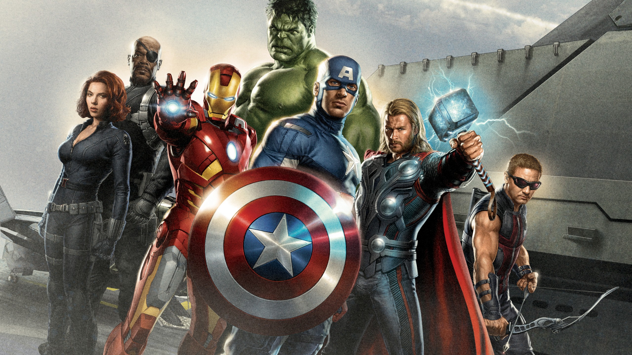 Wallpaper The Avengers, Iron Man, Captain America, The Hulk