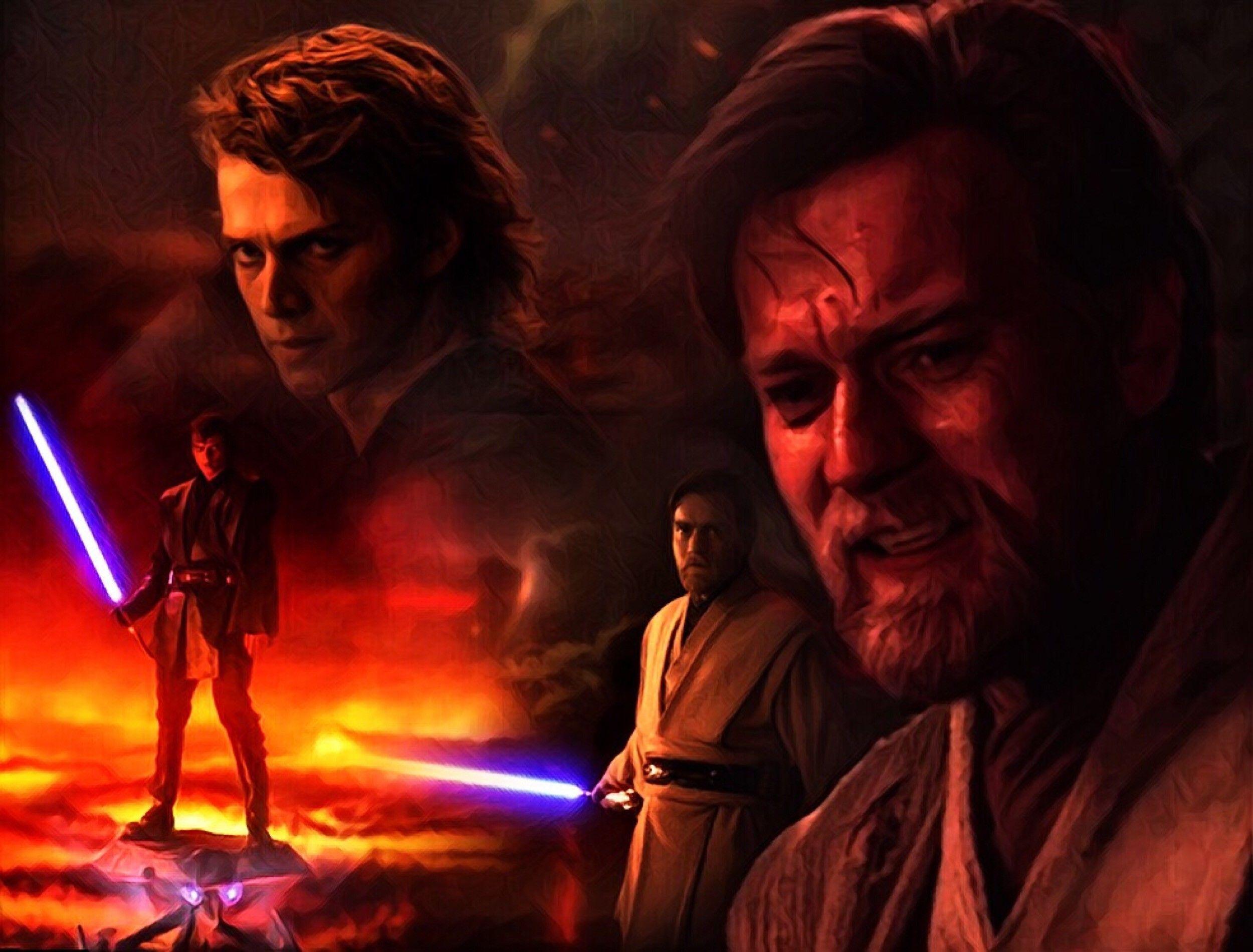Anakin Vs Obi Wan Wallpapers Wallpaper Cave