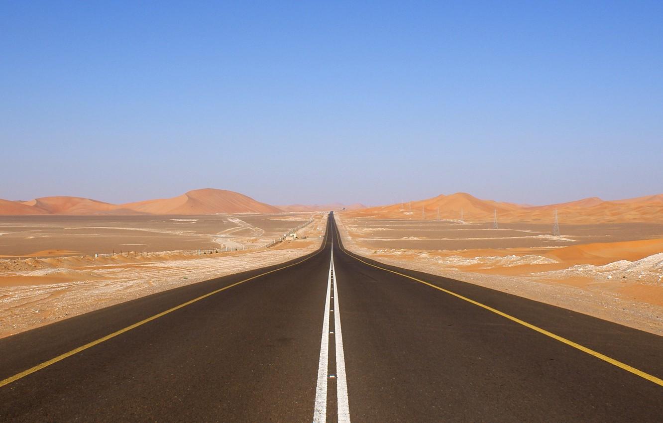 Wallpaper sand, desert, Road image for desktop, section
