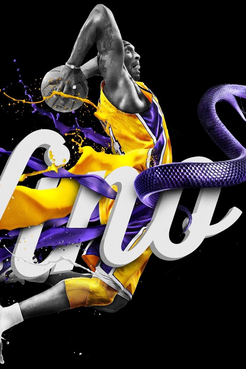 Wallpaper Los Angeles Lakers, Nba, Kobe Bryant, Logo