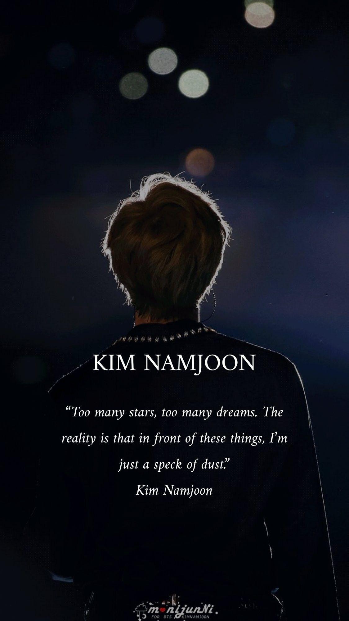 Bts Quotes Wallpaper Kim Namjoon