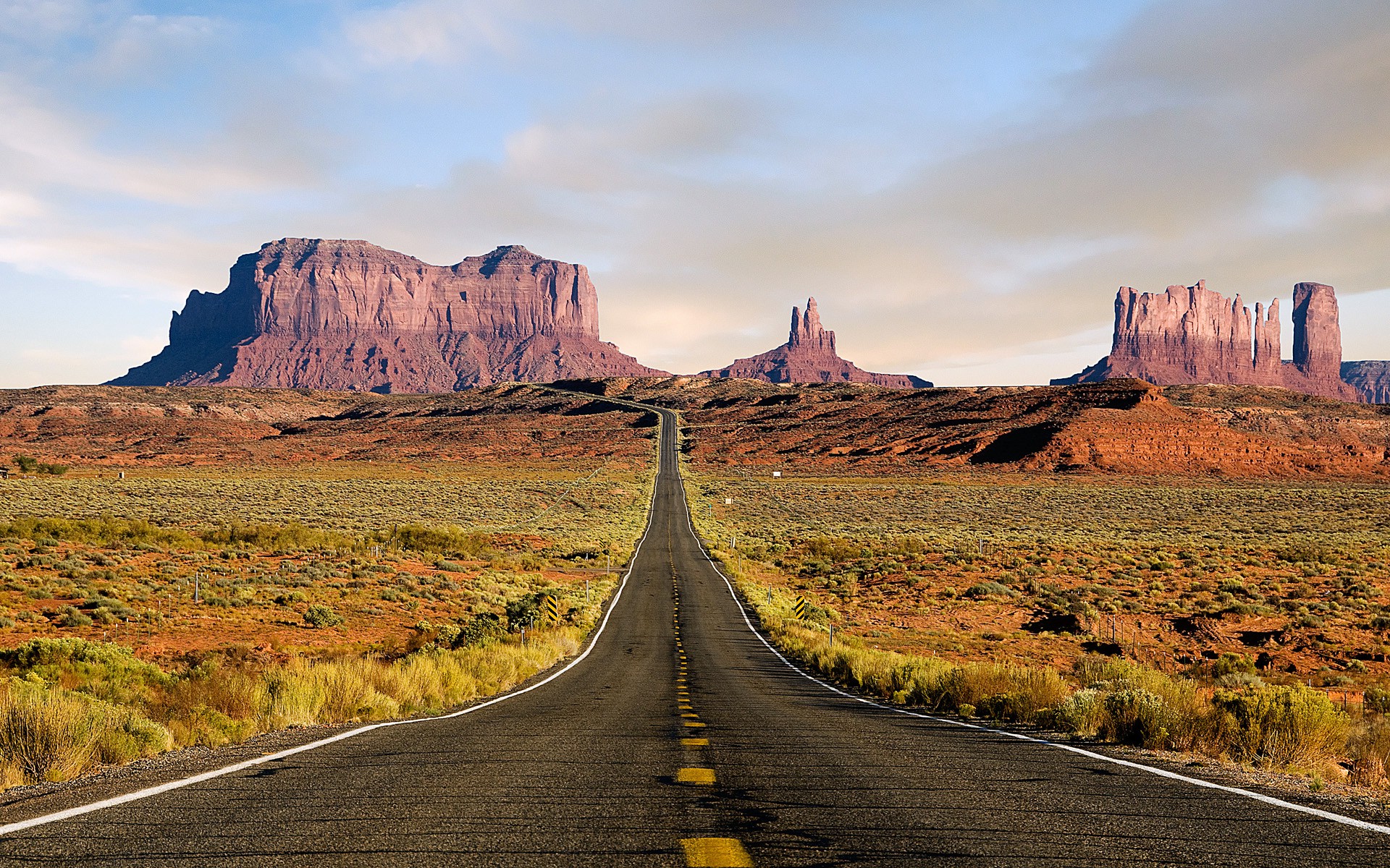 Desert Highway Desktop Background