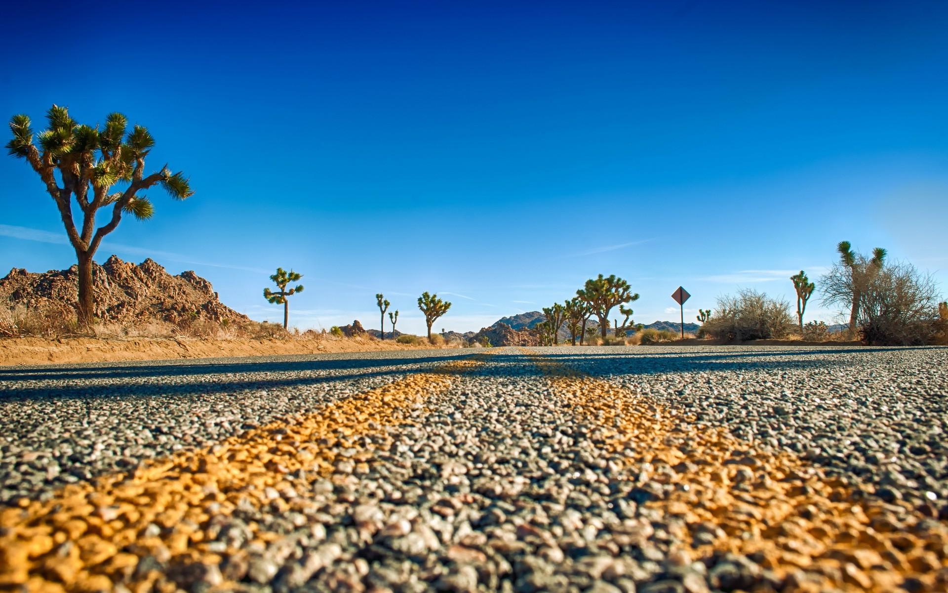 landscape, Road, Macro, Desert, Sky Wallpaper HD / Desktop