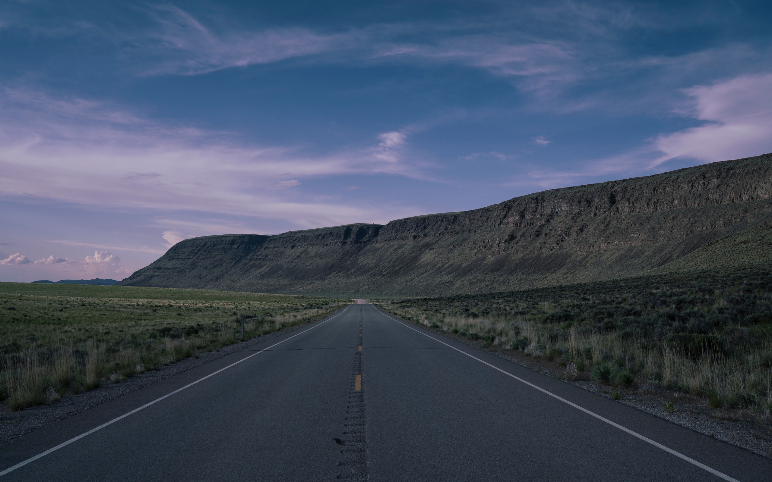 Download wallpaper 2560x1600 road, highway, mountains
