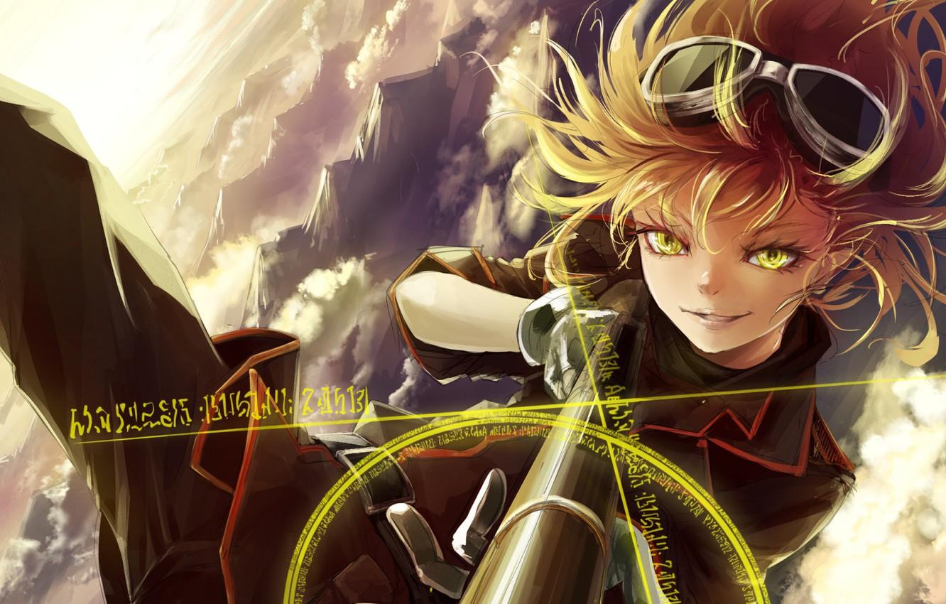 Wallpaper girl, soldier, sky, military, war, anime, cloud