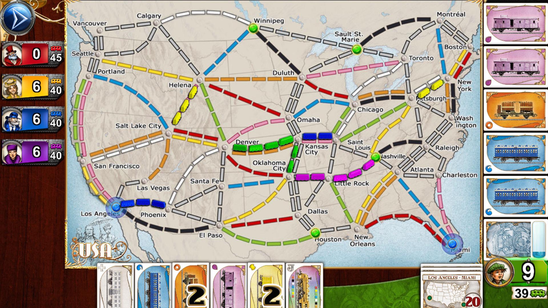 Ticket to ride карта