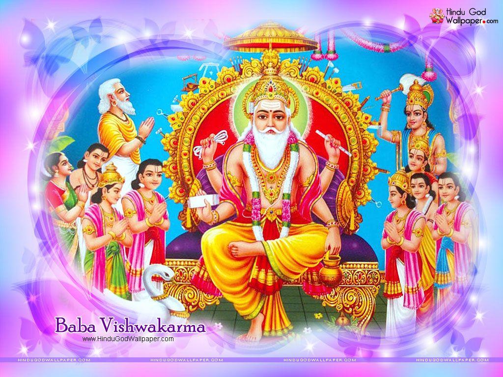 Free Jai Baba Vishwakarma wallpaper download for desktop