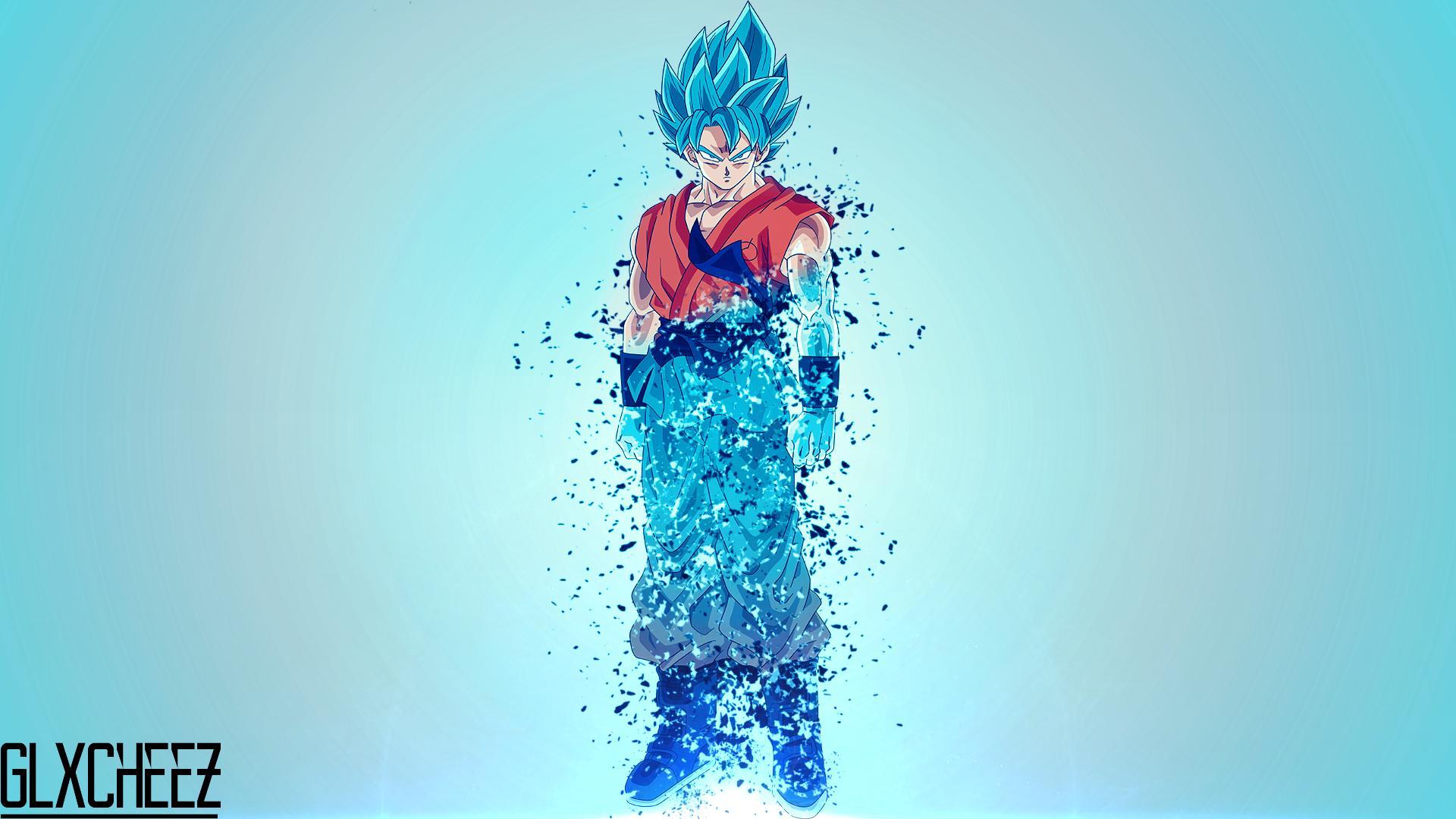 SSGSS Goku Transforming Aura