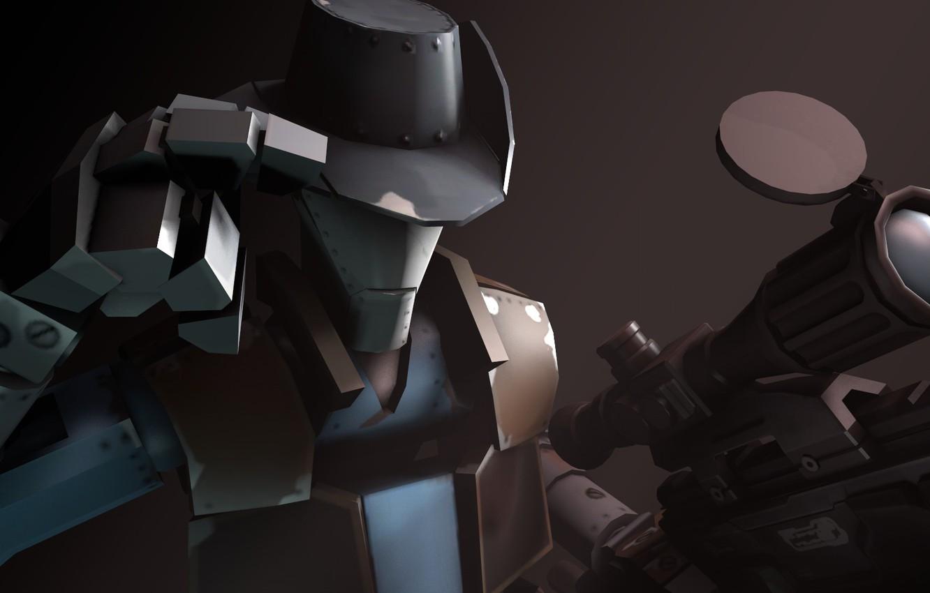 Wallpaper Team Fortress sniper rifle, fps, Sniper Robot