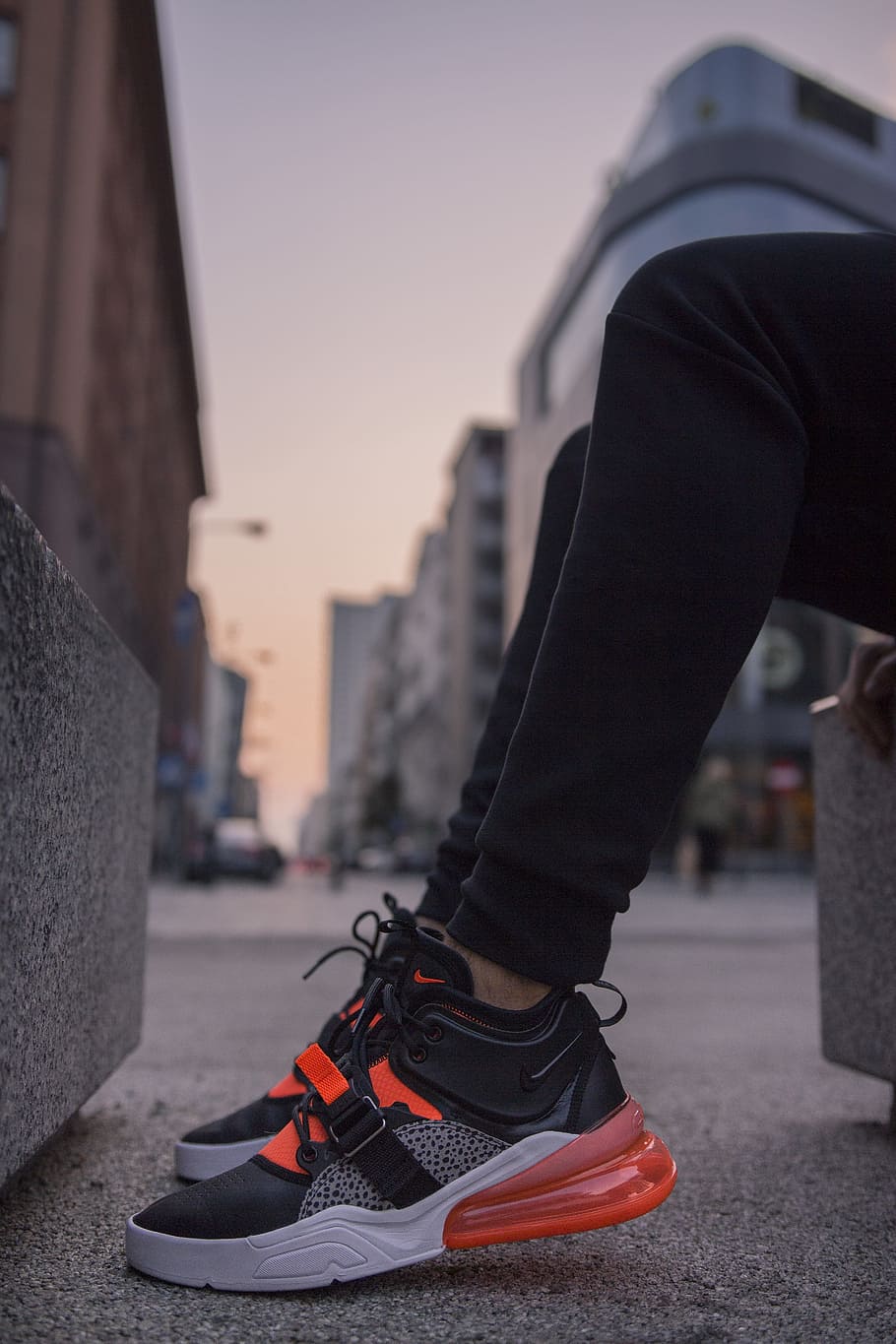 HD Wallpaper: Person Wearing Black And Gray Nike Air Max 270 Shoes