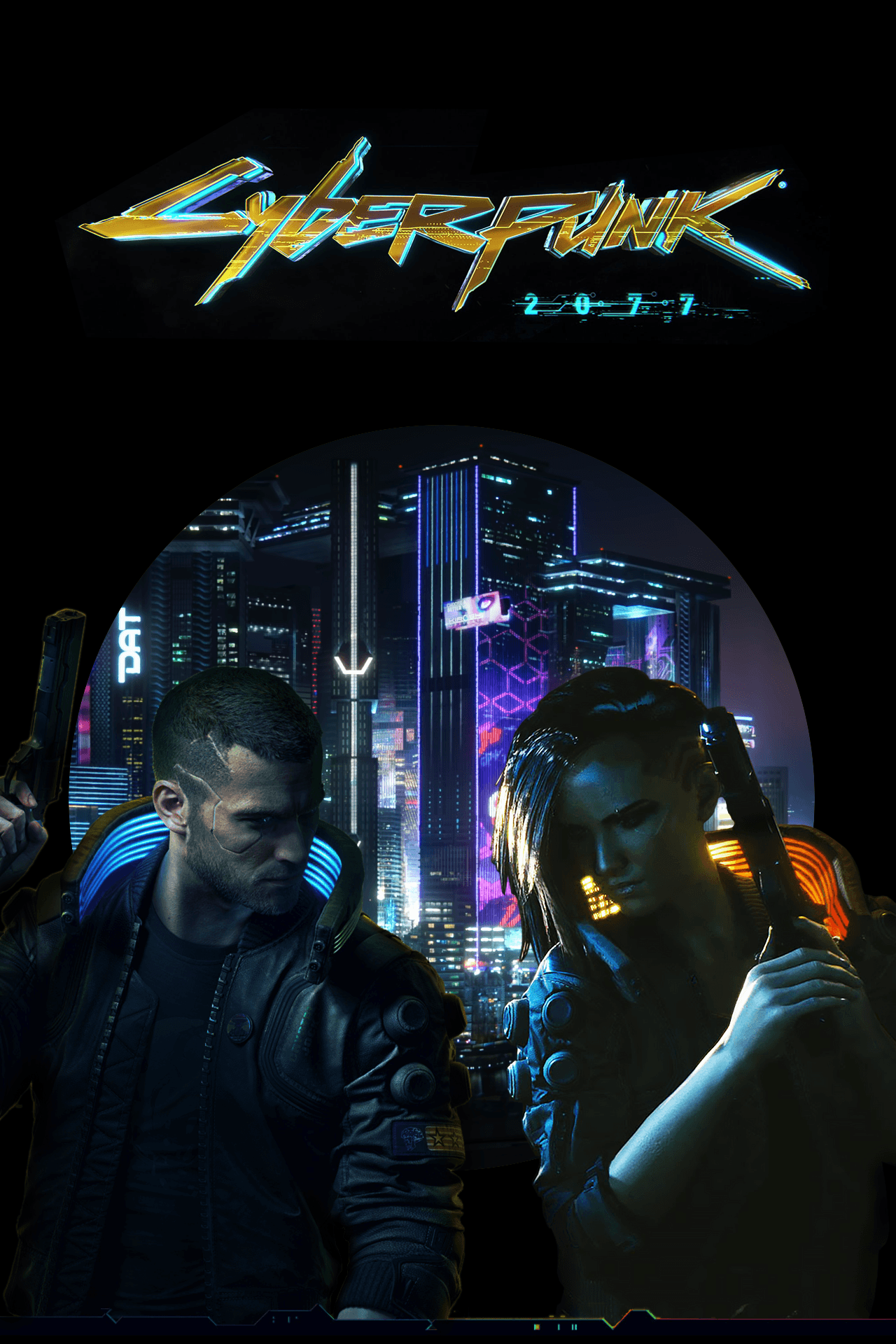 Cyberpunk 2077 Made Box Cover Art With Mobile