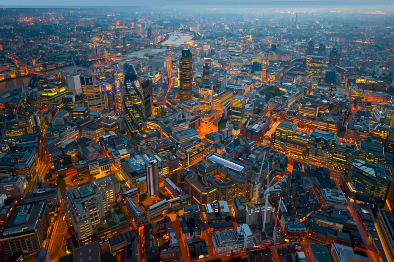 Cityscape Aerial View Wallpapers - Wallpaper Cave