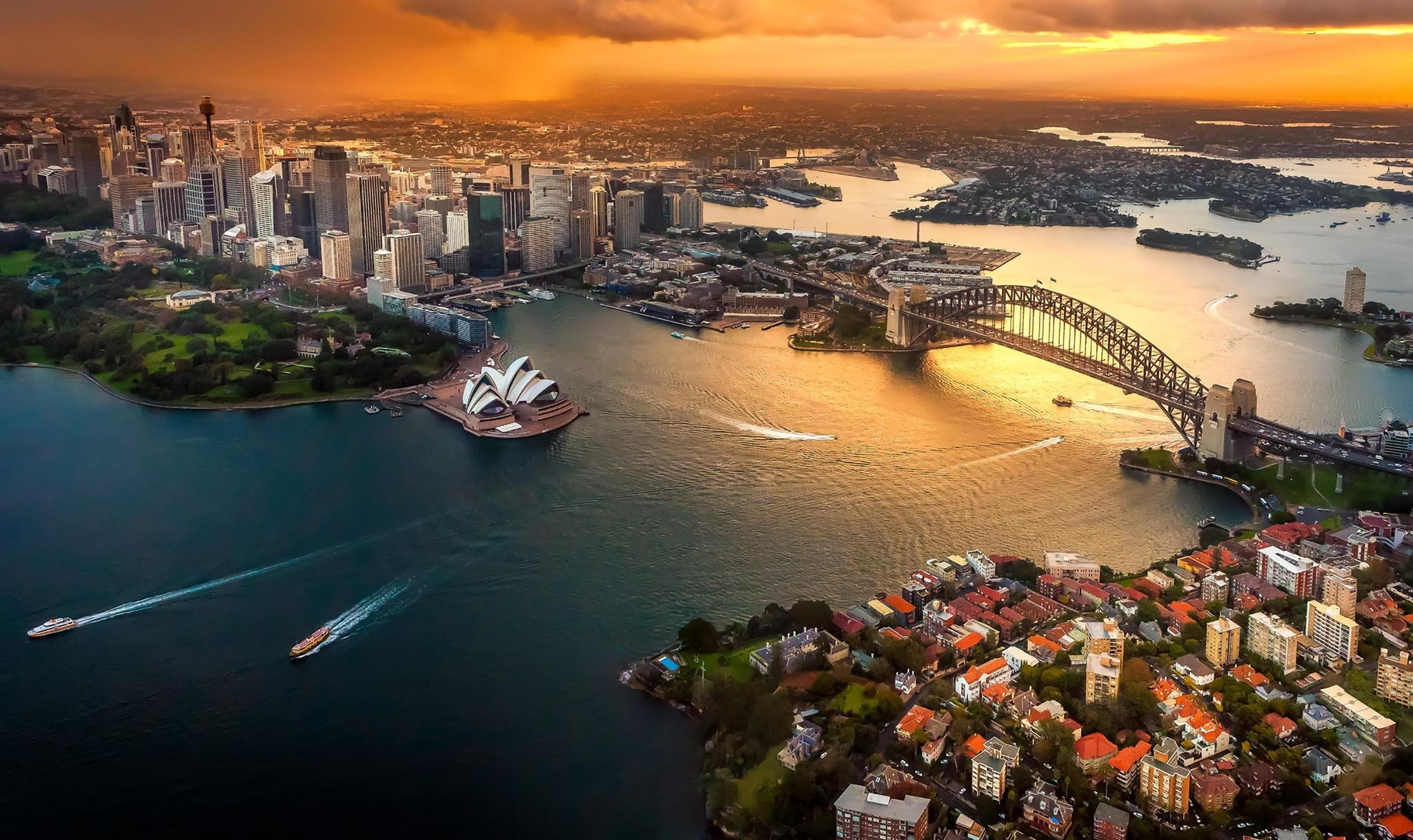 Sydney Australia aerial view