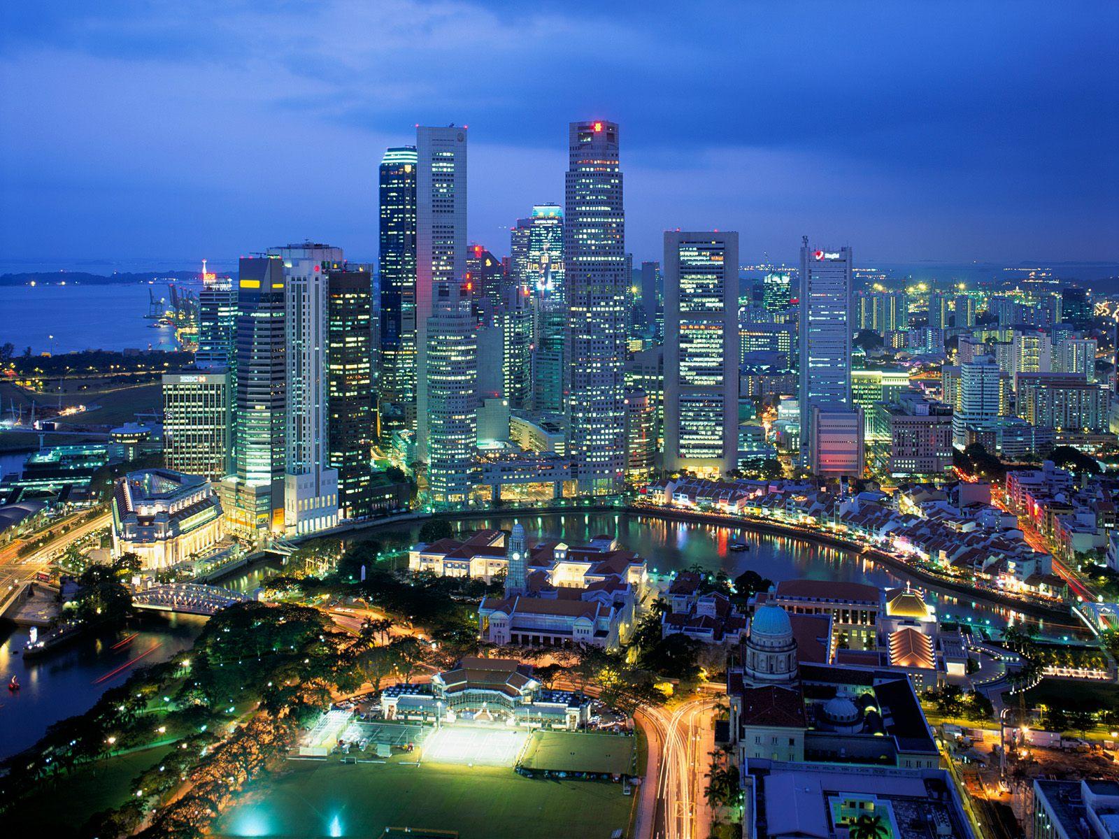 Aerial View Of Singapore