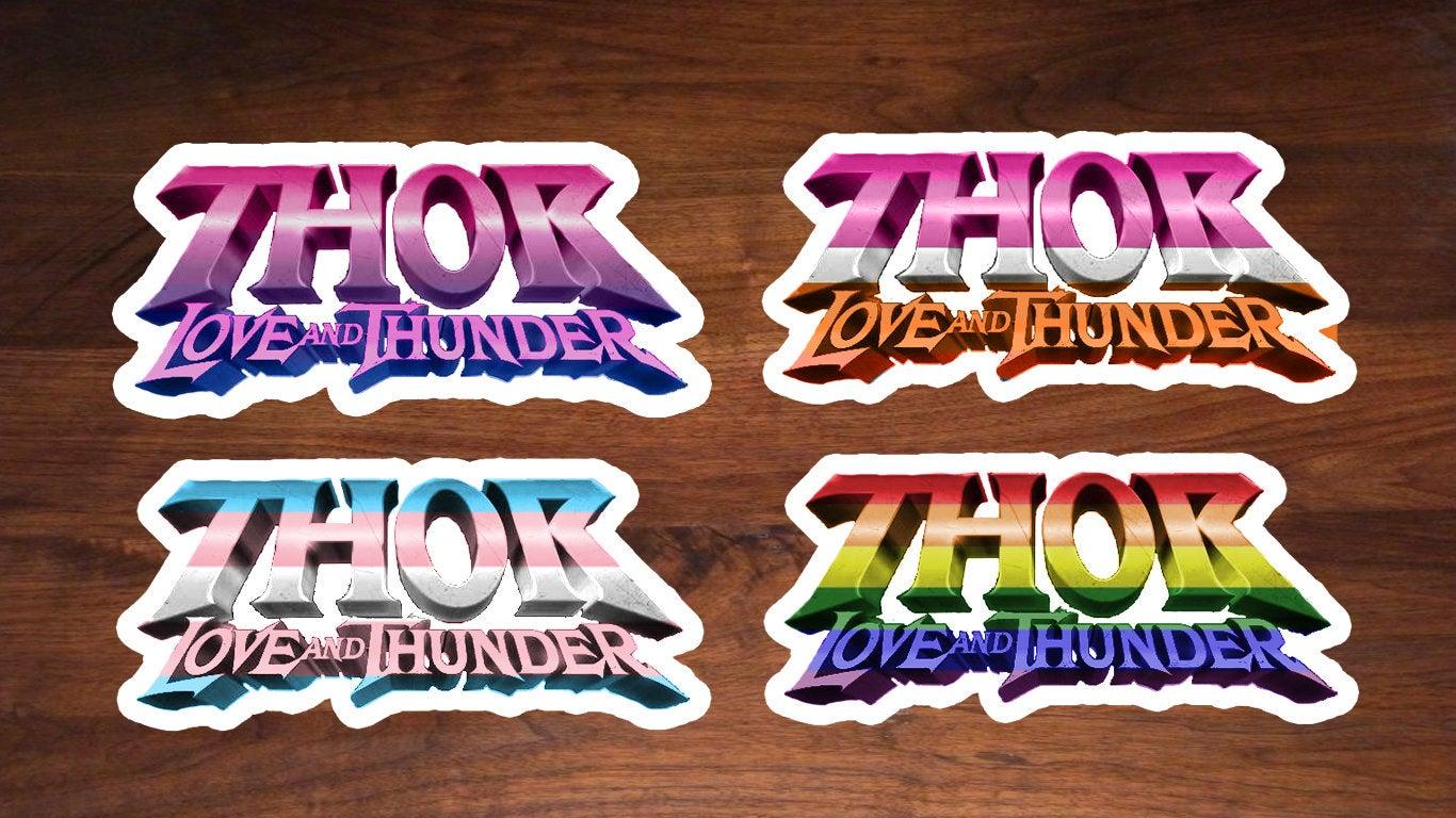 Thor: Love And Thunder Pride Stickers