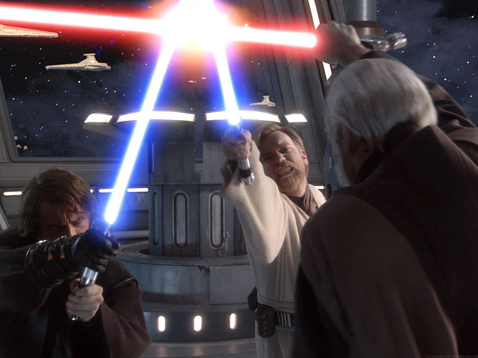 Anakin Skywalker, Obi Wan Kenobi, & Count Dooku. Star Wars