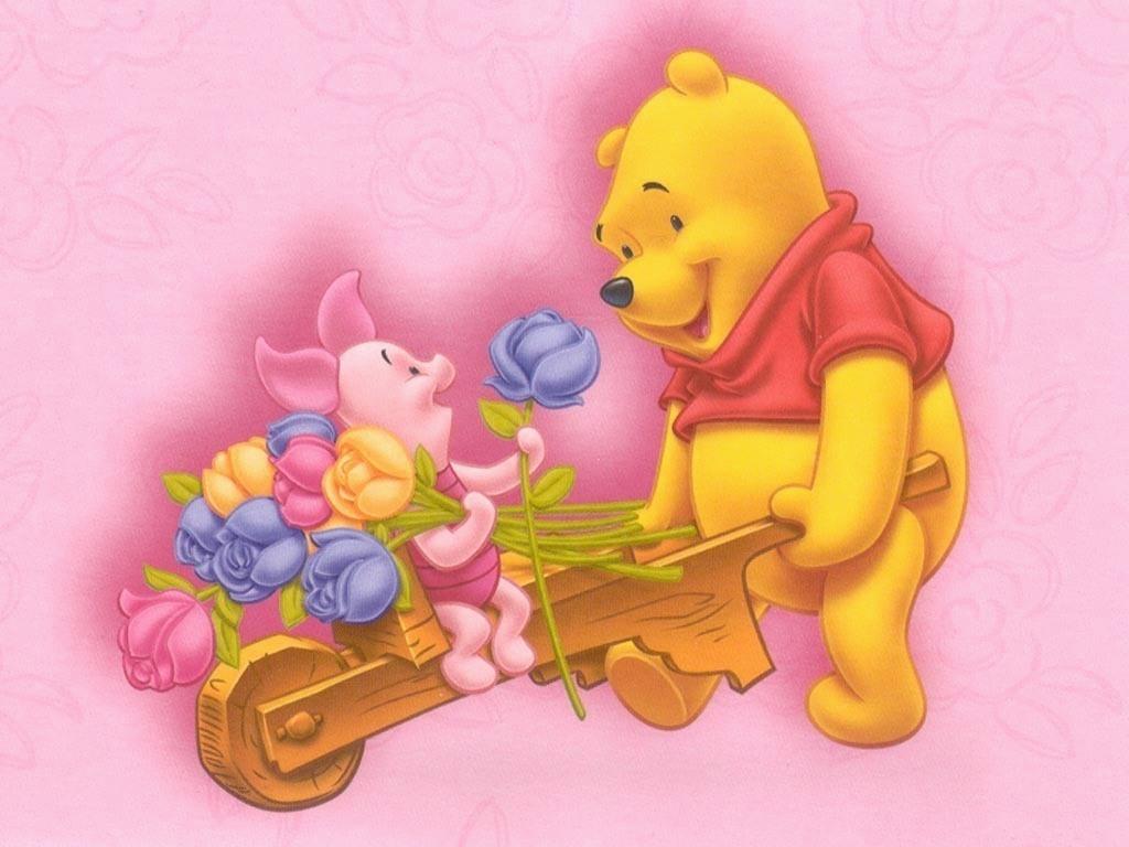 小熊维尼简约桌面壁纸for Winnie the Pooh Valentine Cards