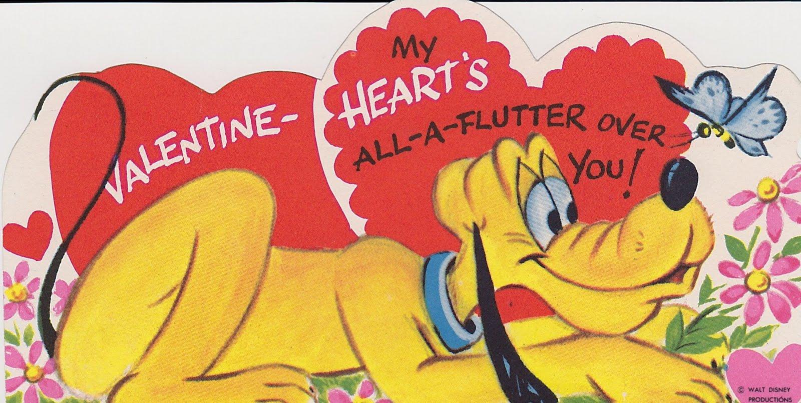 Vintage Disney Valentine's Day Cards