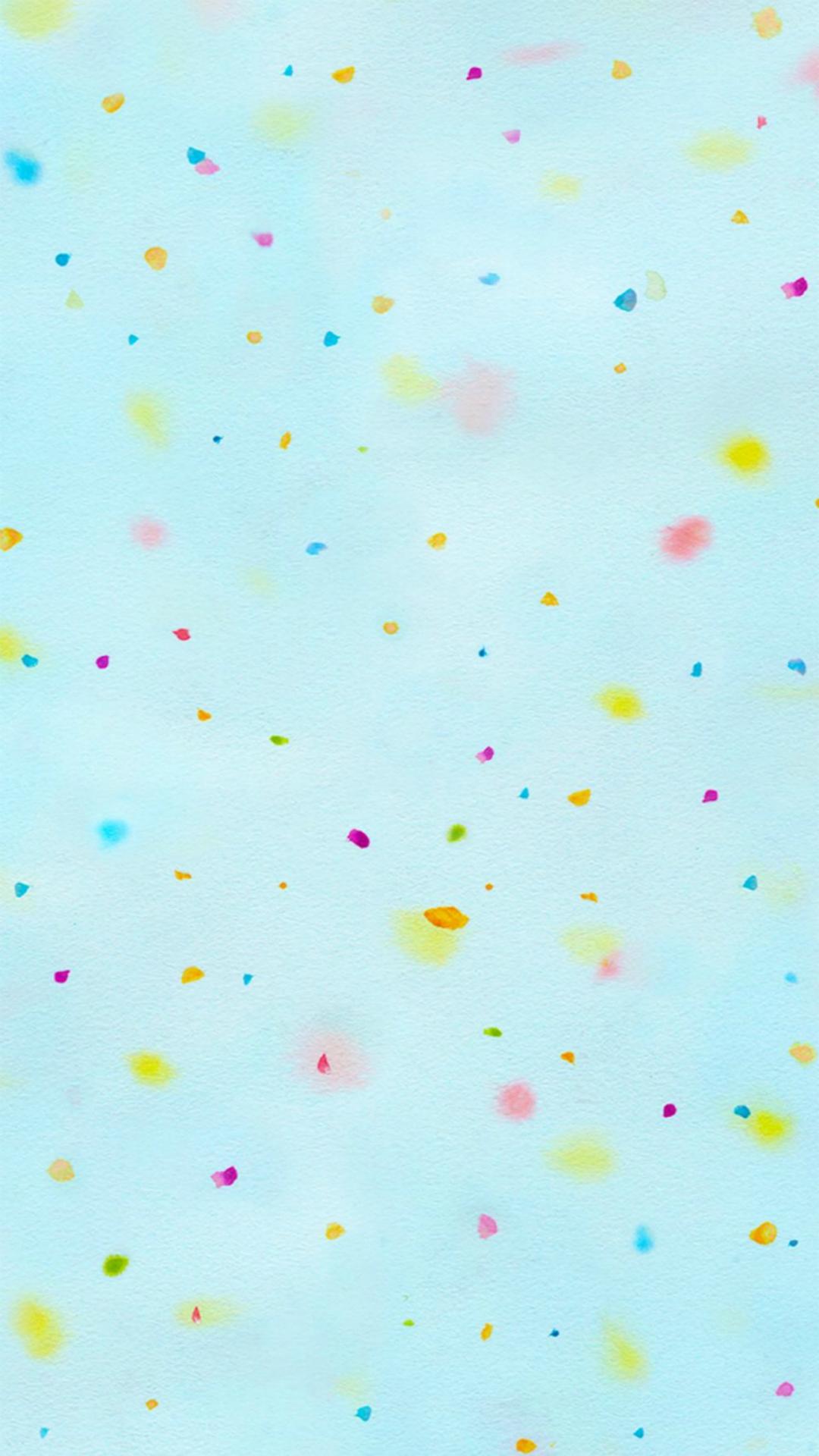 Pure Romantic Colorful Dot Pattern Background iPhone 8