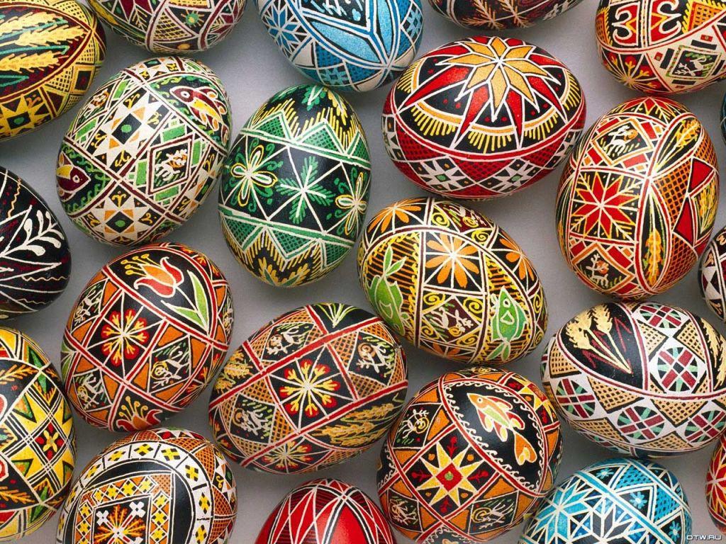 Beautiful Designed Easter Eggs Wallpaper De Paques