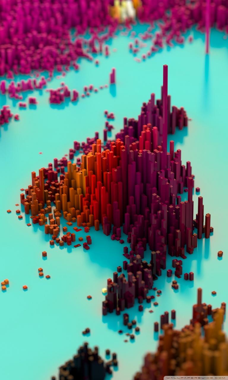 Pixel Landscape Ultra HD Desktop Background Wallpaper for 4K