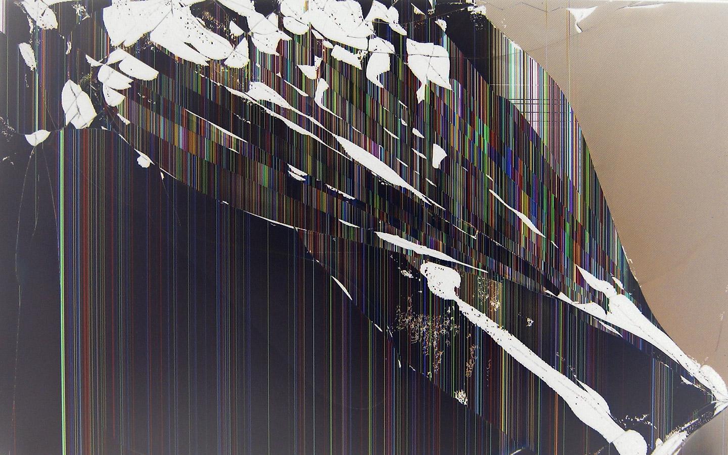 Broken Computer Cracked Screen Background