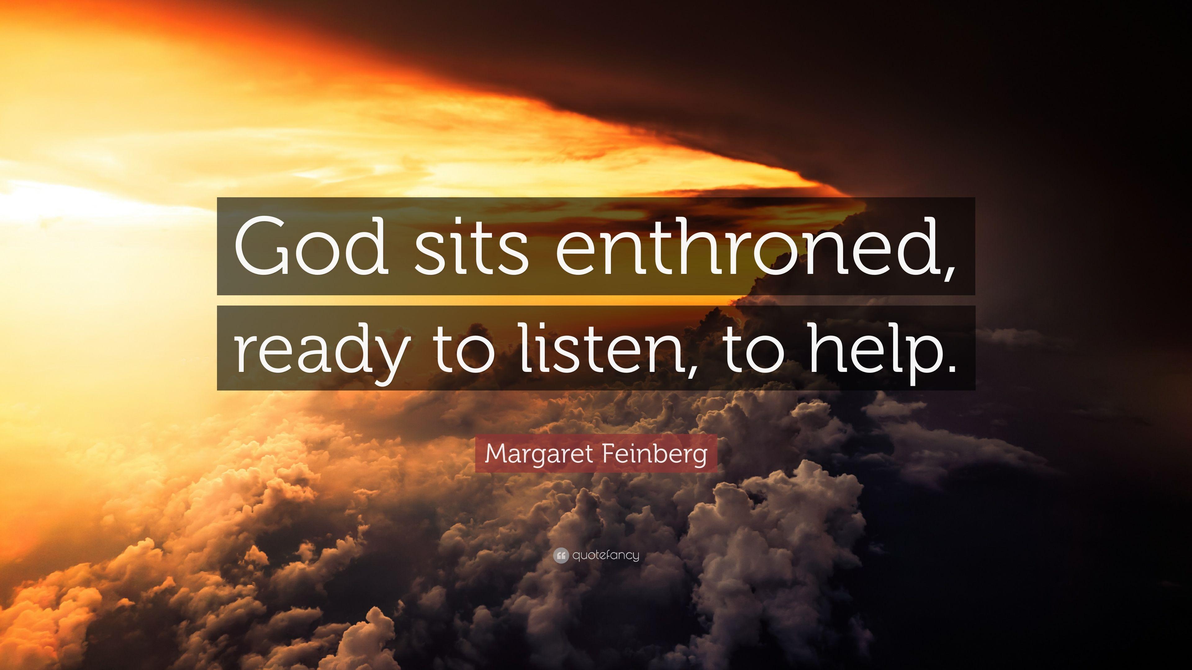 be enthroned worthy of it all