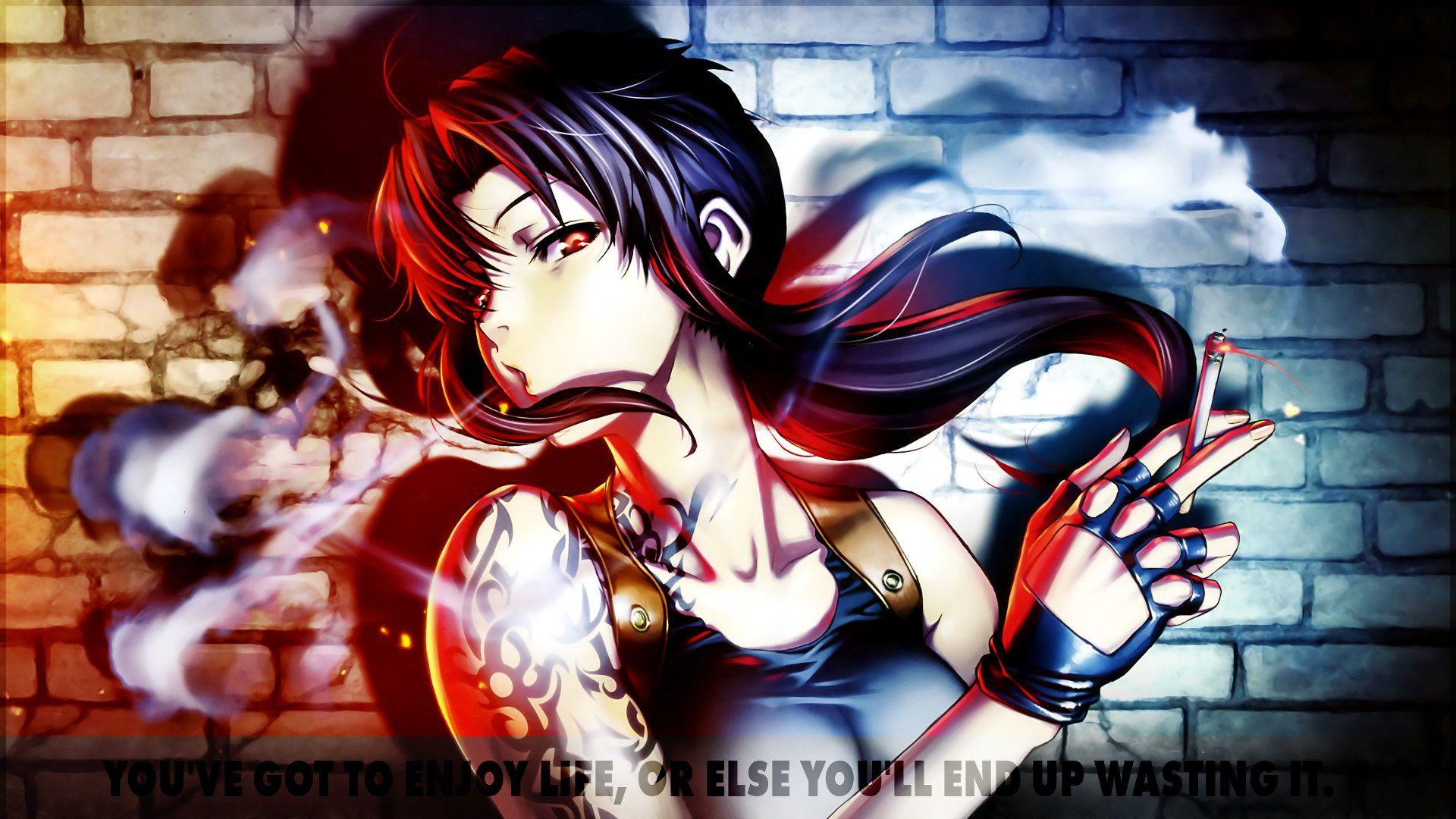 Anime Black Lagoon Revy (Black Lagoon) Wallpaper. Black