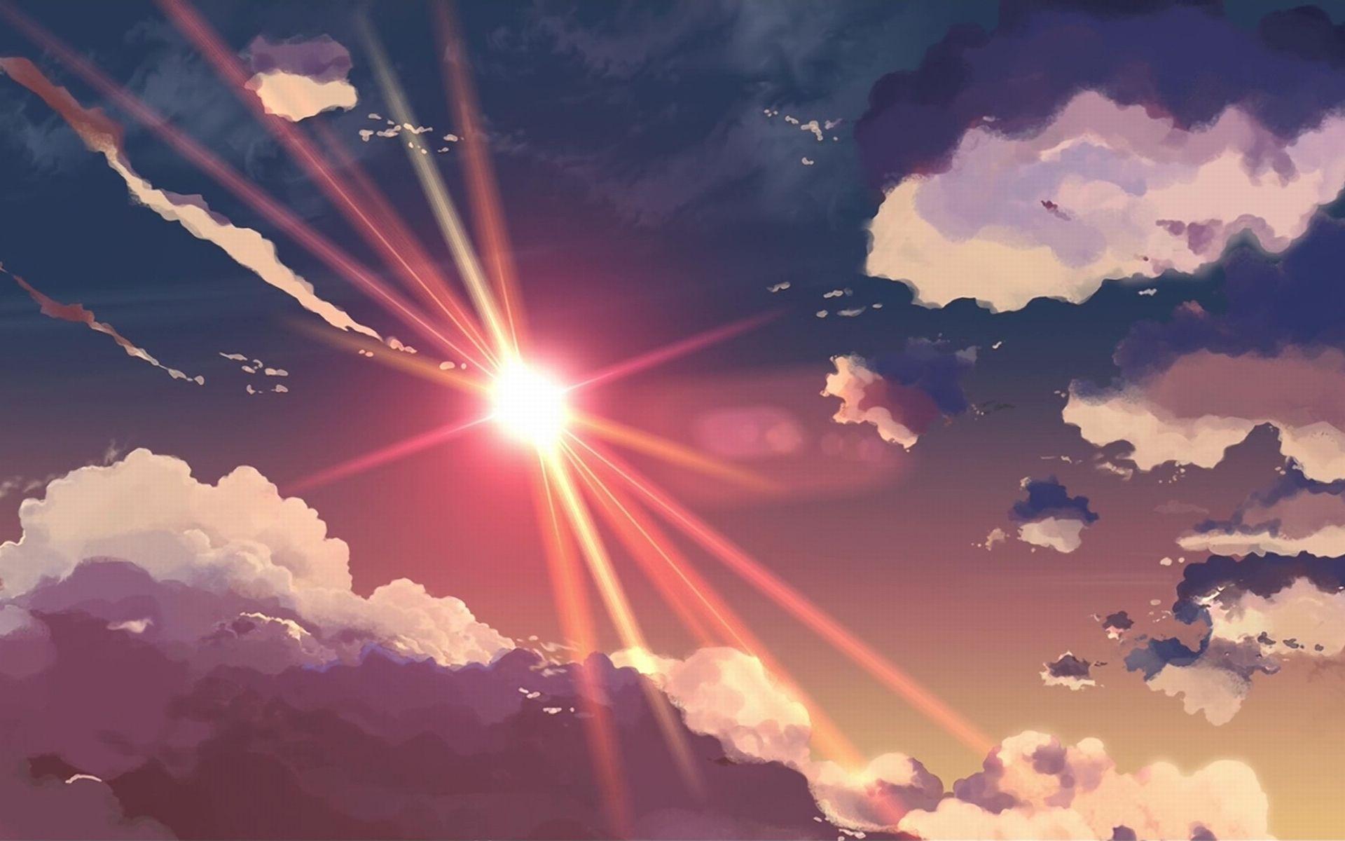 Anime Sunshine wallpaper. Anime scenery wallpaper, Anime