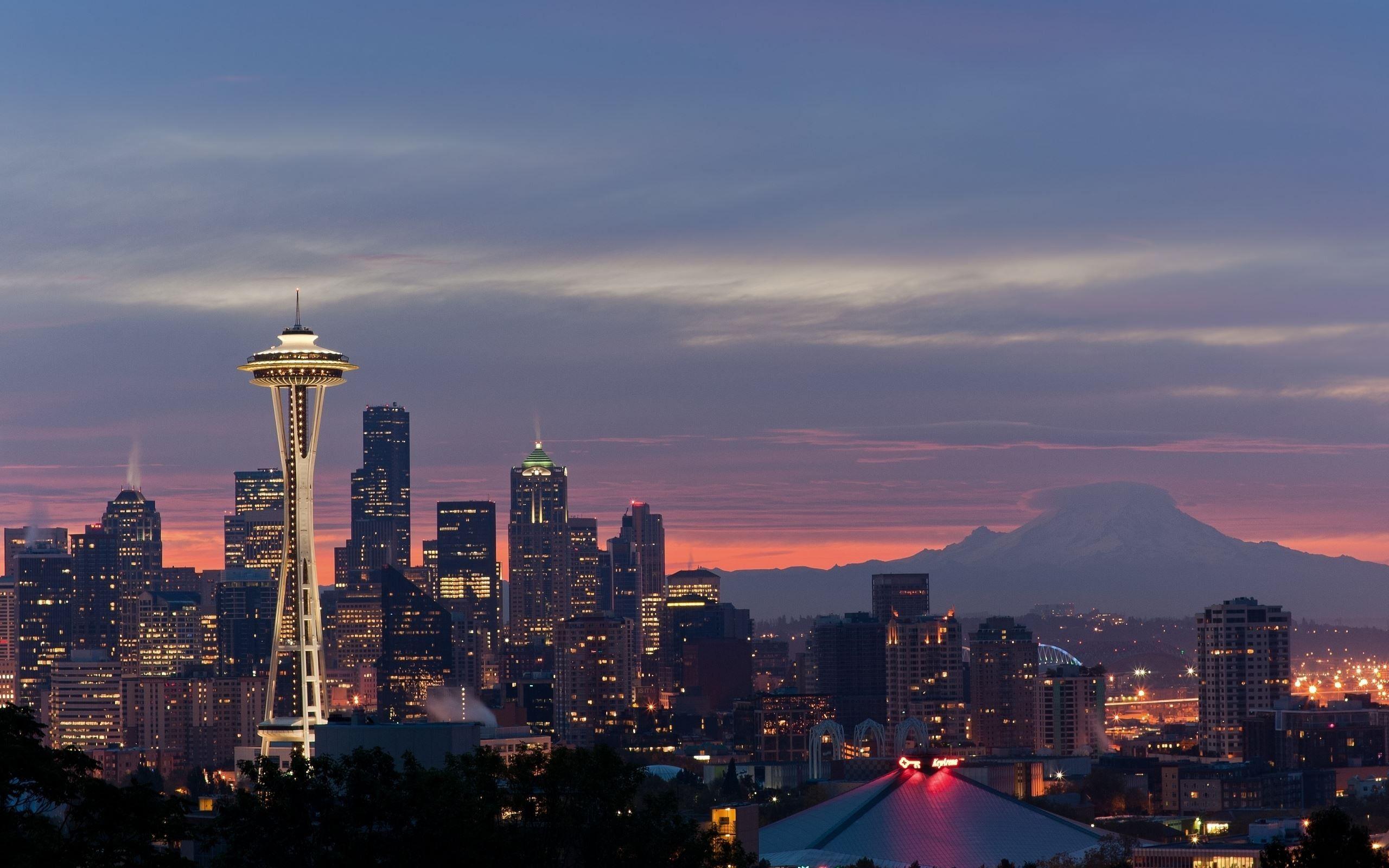 Sunrise, Seattle, Washington Wallpaper. ImgPrix.com