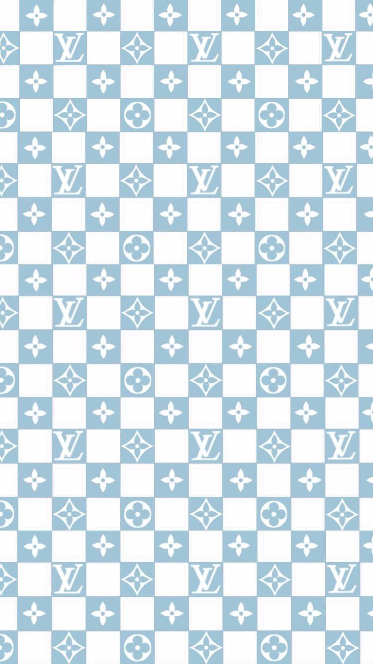 louis vuitton baby blue checkered vans wallpaper in 2020