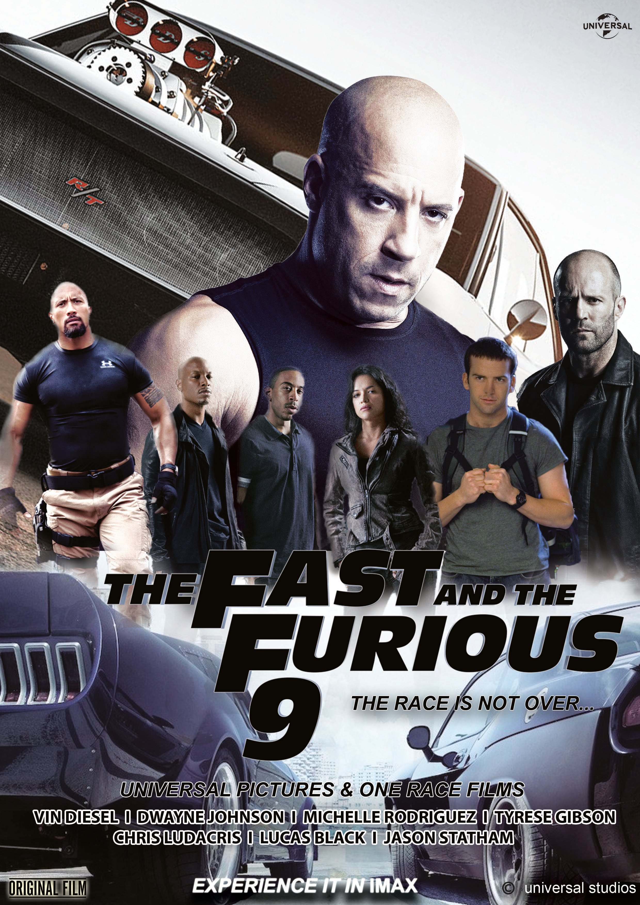 Poster design of The Fast & the Furious 9...