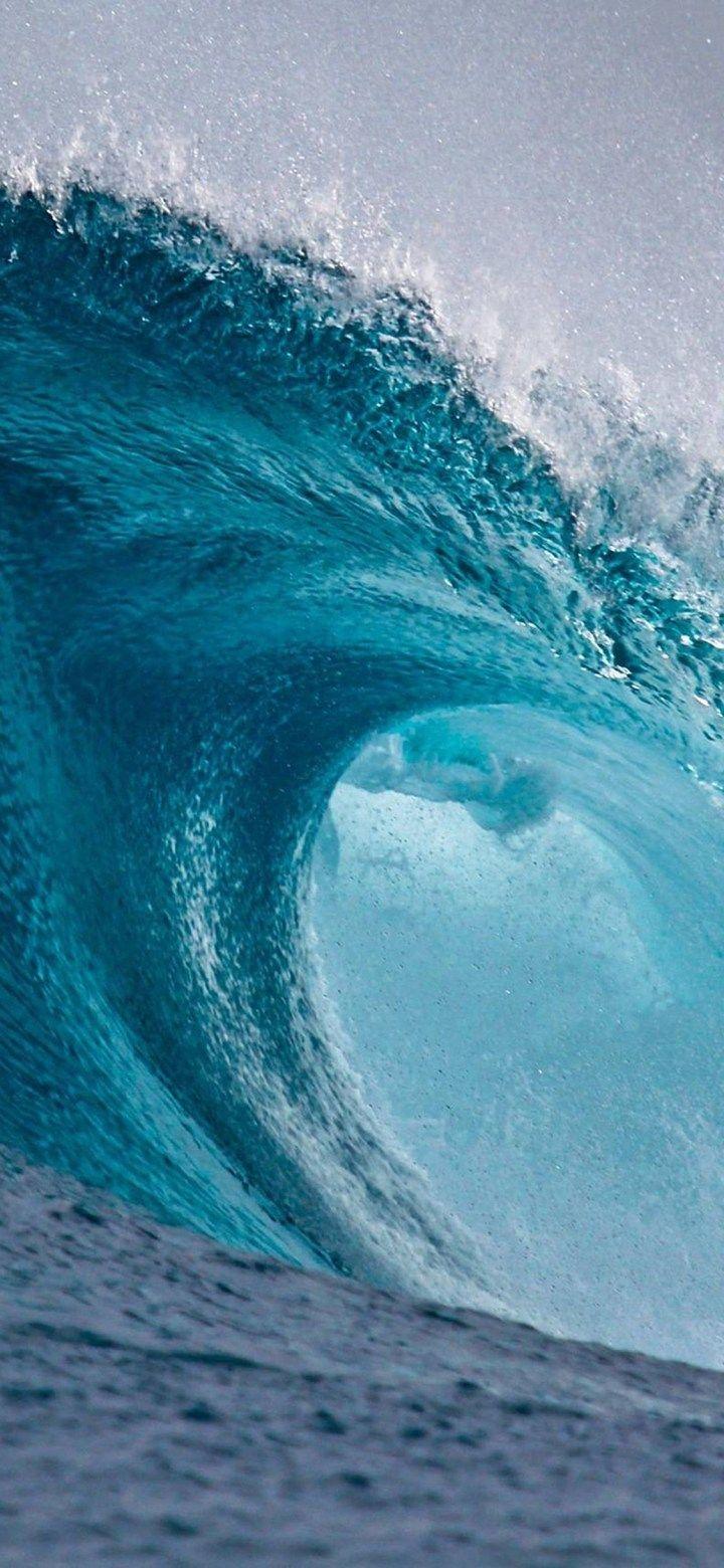 Wave Surfing The Ocean iPhone X Wallpaper HD. Waves, Ocean