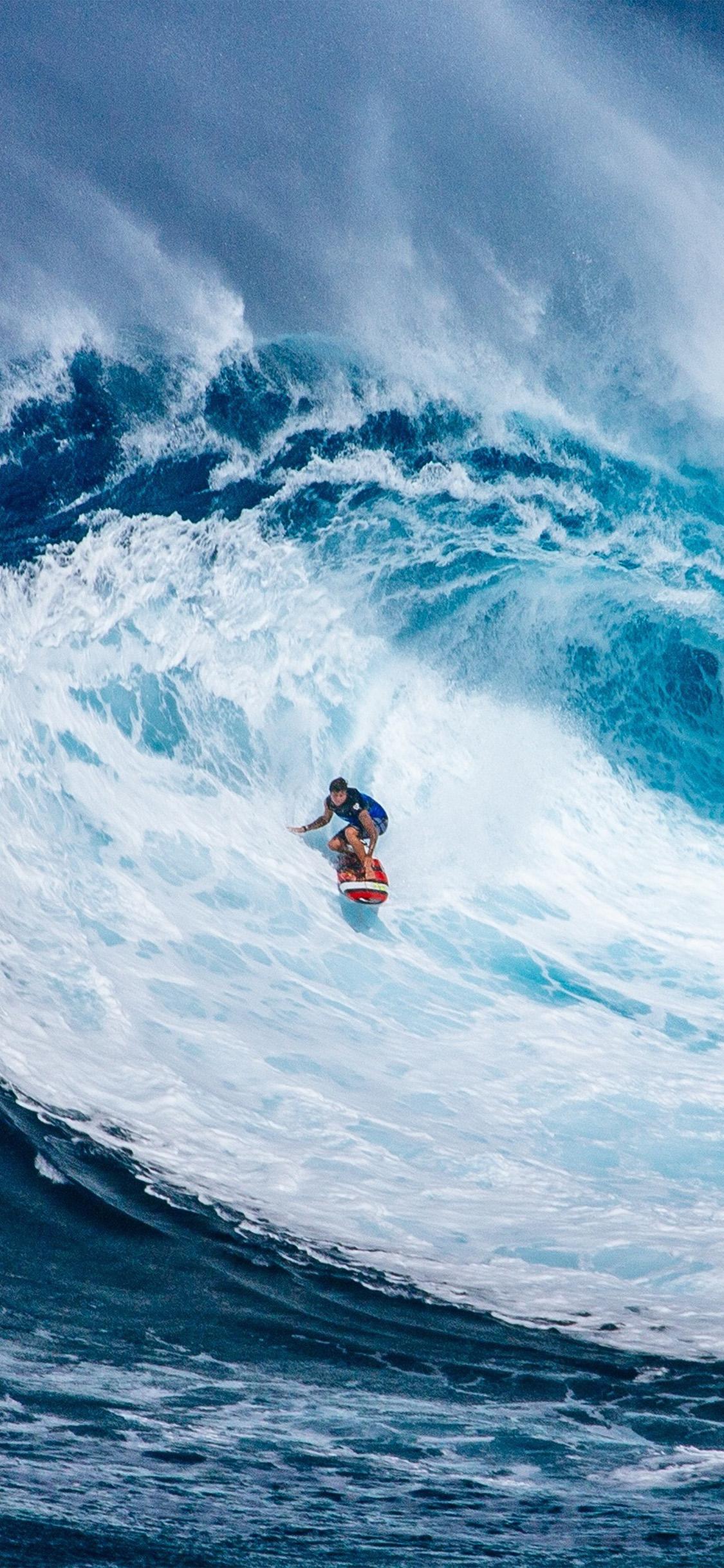 iPhone X wallpaper. wave surf summer sea nature