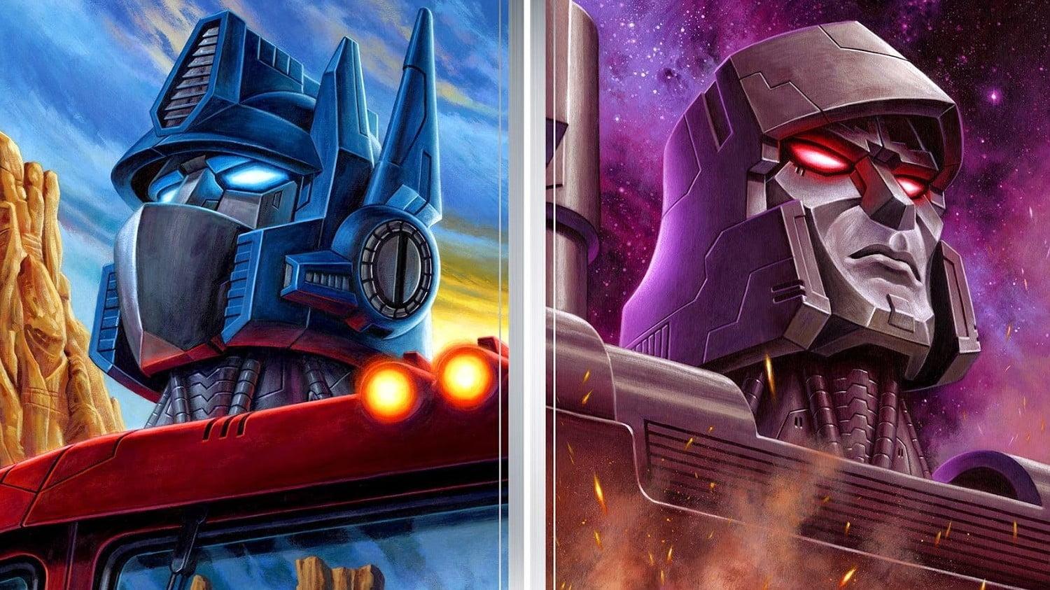Two Optimus Prime and Megatron digital wallpaper, Optimus