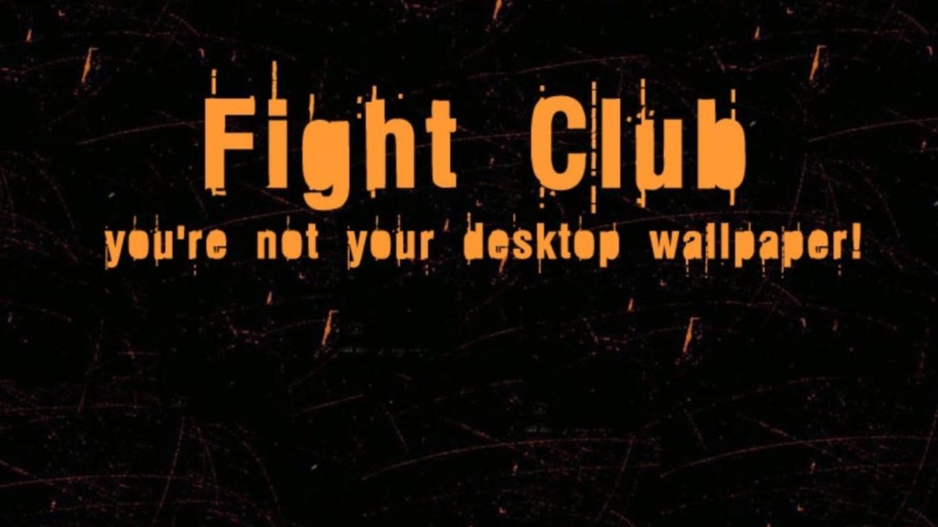Fight Club Wallpaper 4K (1366x768 px)
